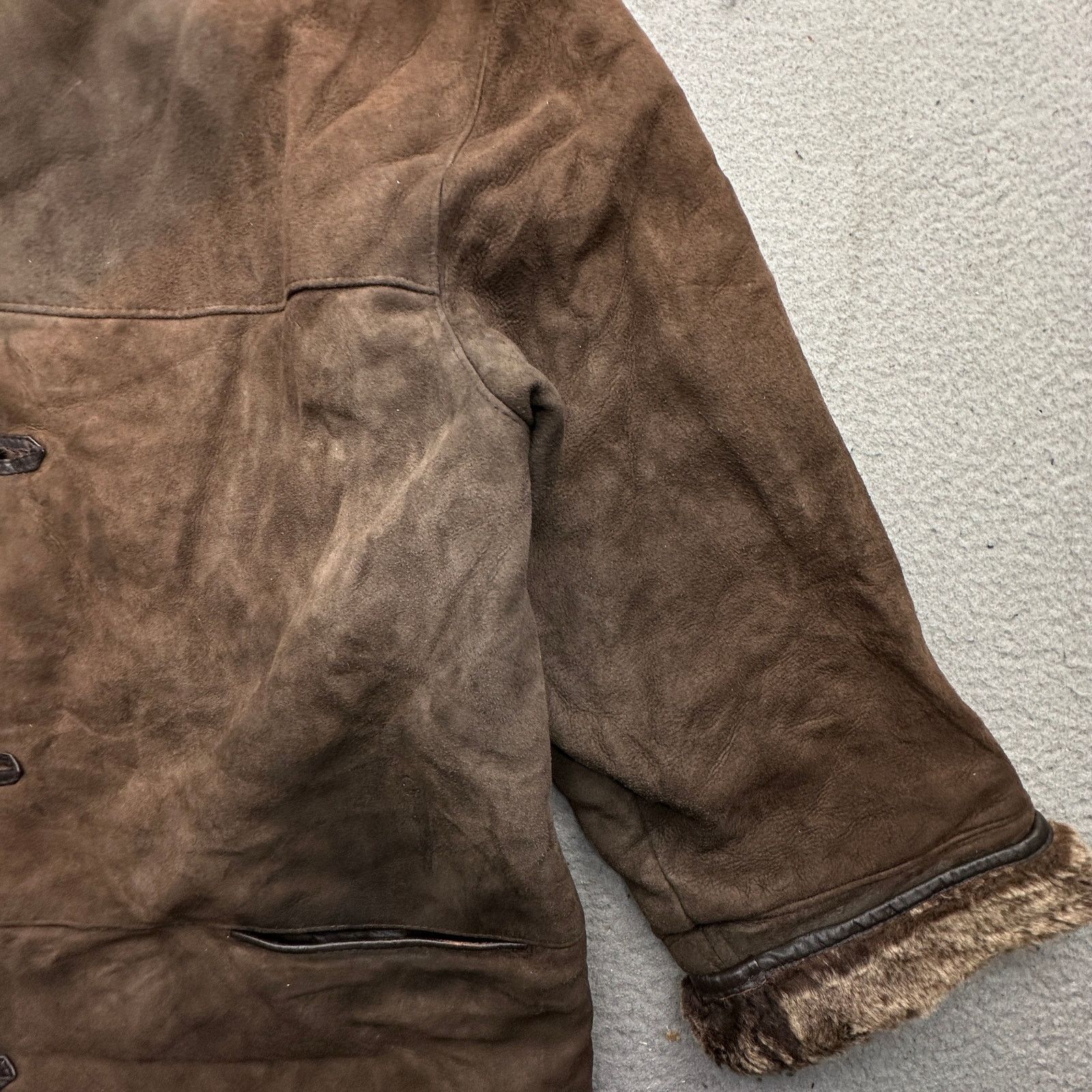 Other Vintage Harlin Shearling Sheepskin Leather Jacket Mens XL Size US XL / EU 56 / 4 - 11 Thumbnail