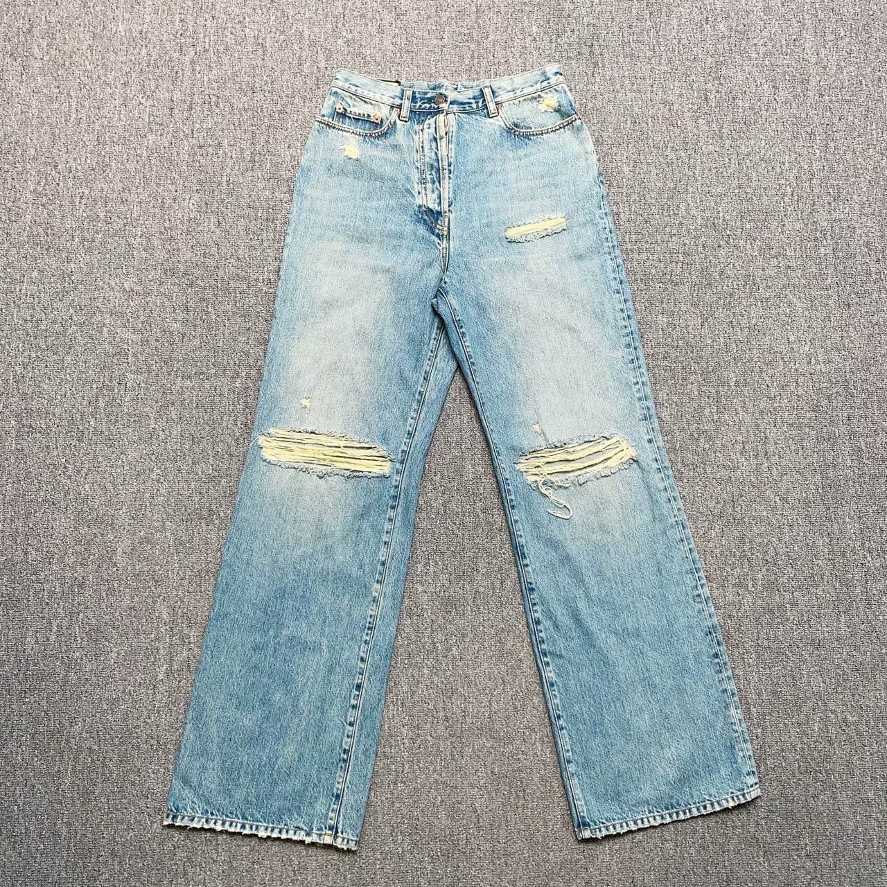 Gucci Gucci Straight-tube destructive jeans 2501-Nextarrow Size US 27 - 1 Thumbnail