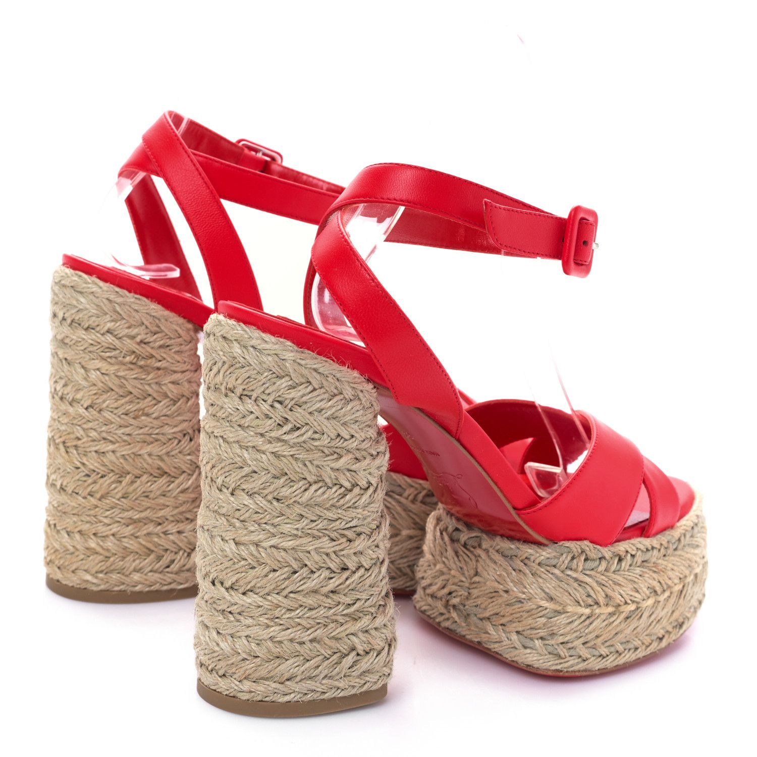 Christian Louboutin o1s1wg110924 Heeled Sandals in Red Size US 10 / IT 40 - 3 Thumbnail