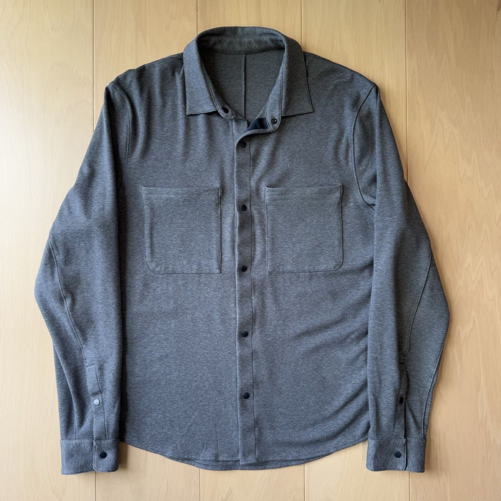 Lululemon Lululemon Snap Shirt M Blue Gray Casual Golf Button Up Size US M / EU 48-50 / 2 - 2 Thumbnail