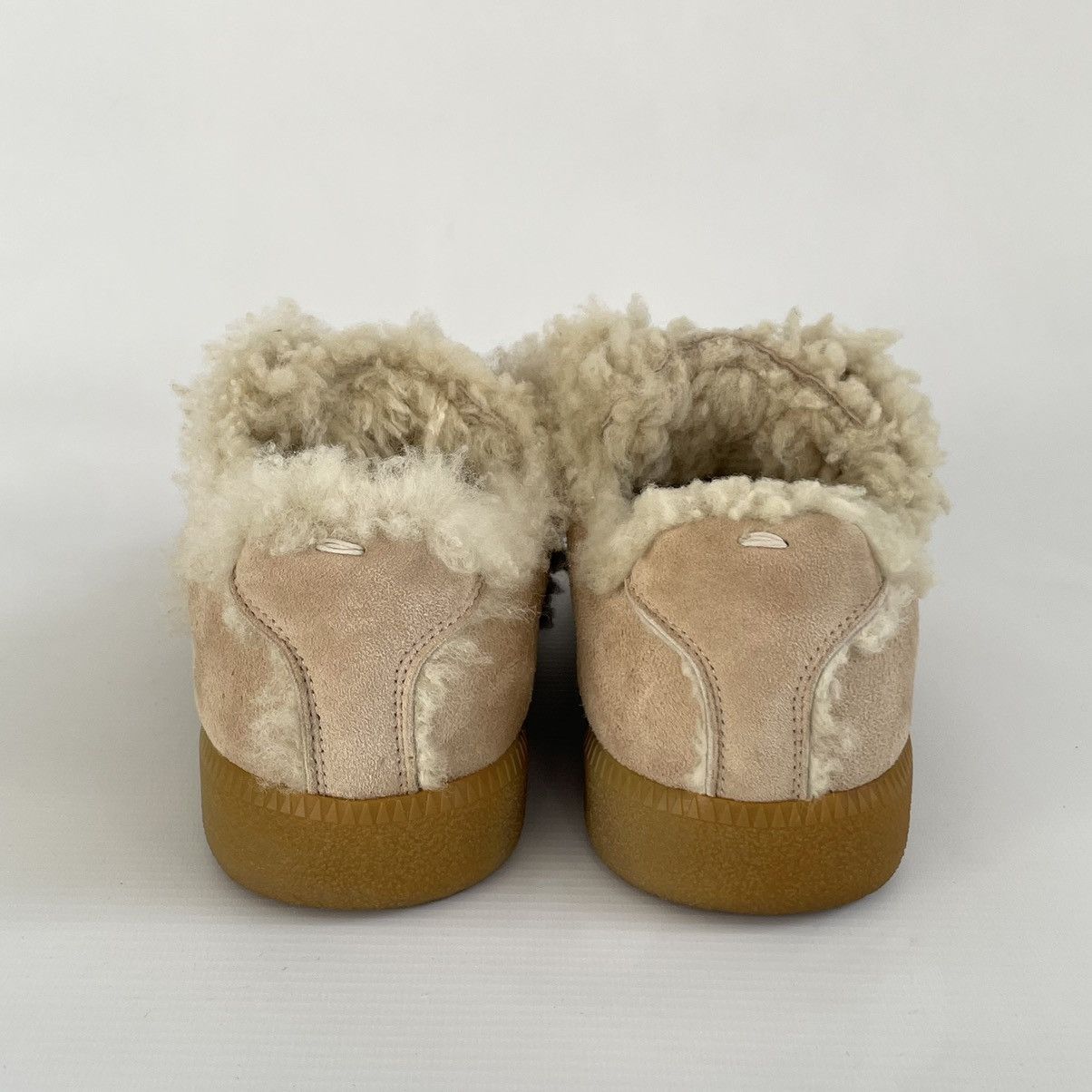Maison Margiela Beige Shearling GAT Sneakers Size US 8 / IT 38 - 12 Thumbnail