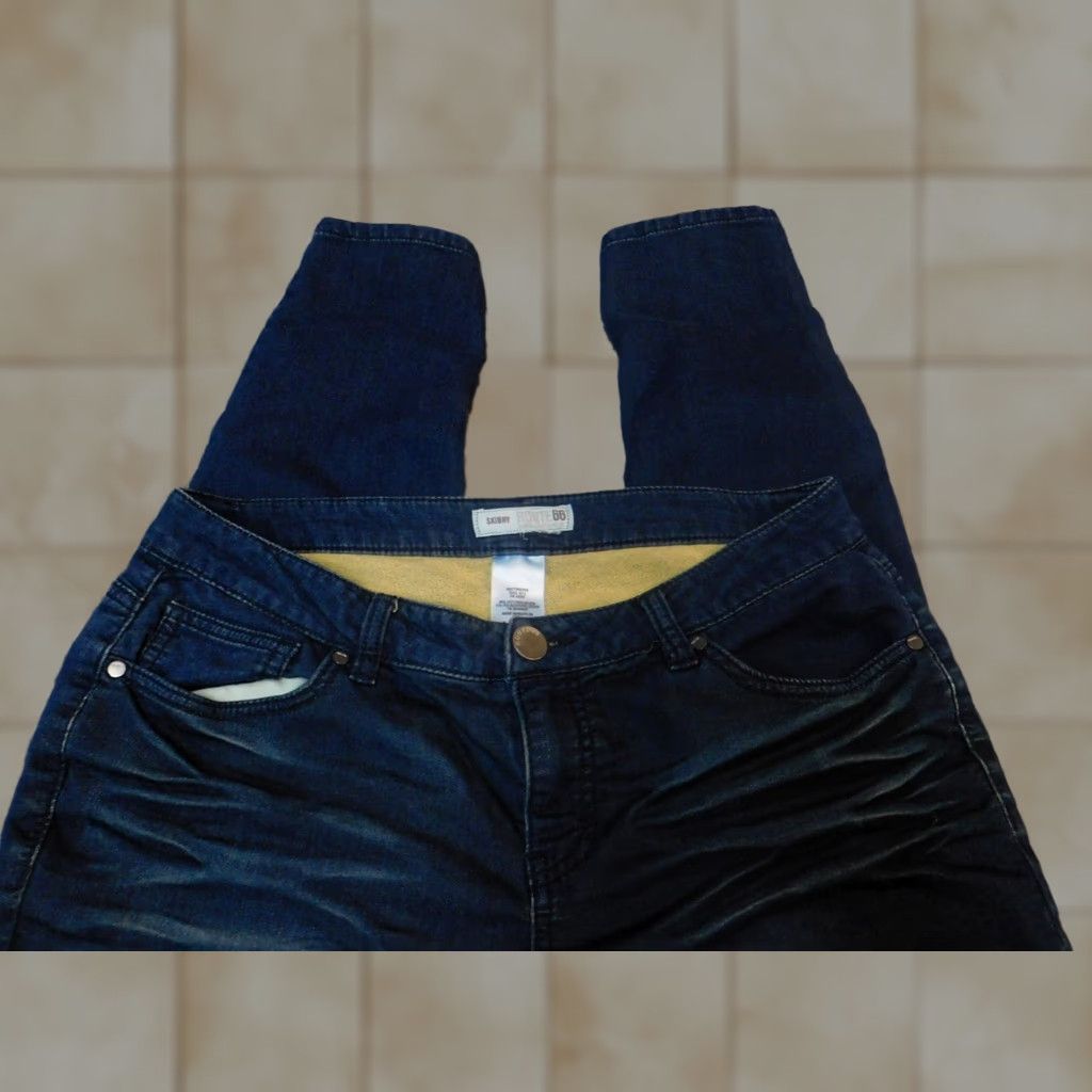 Route 66 Route 66 Jeans Womens M blue Skinny Denim Regular Rise Mid Inseam 29 in Zip Pockets/ Denim Blue / Route 66 / 29 in inseam / 30 in waist Size 32" / US 10 / IT 46 - 1 Thumbnail
