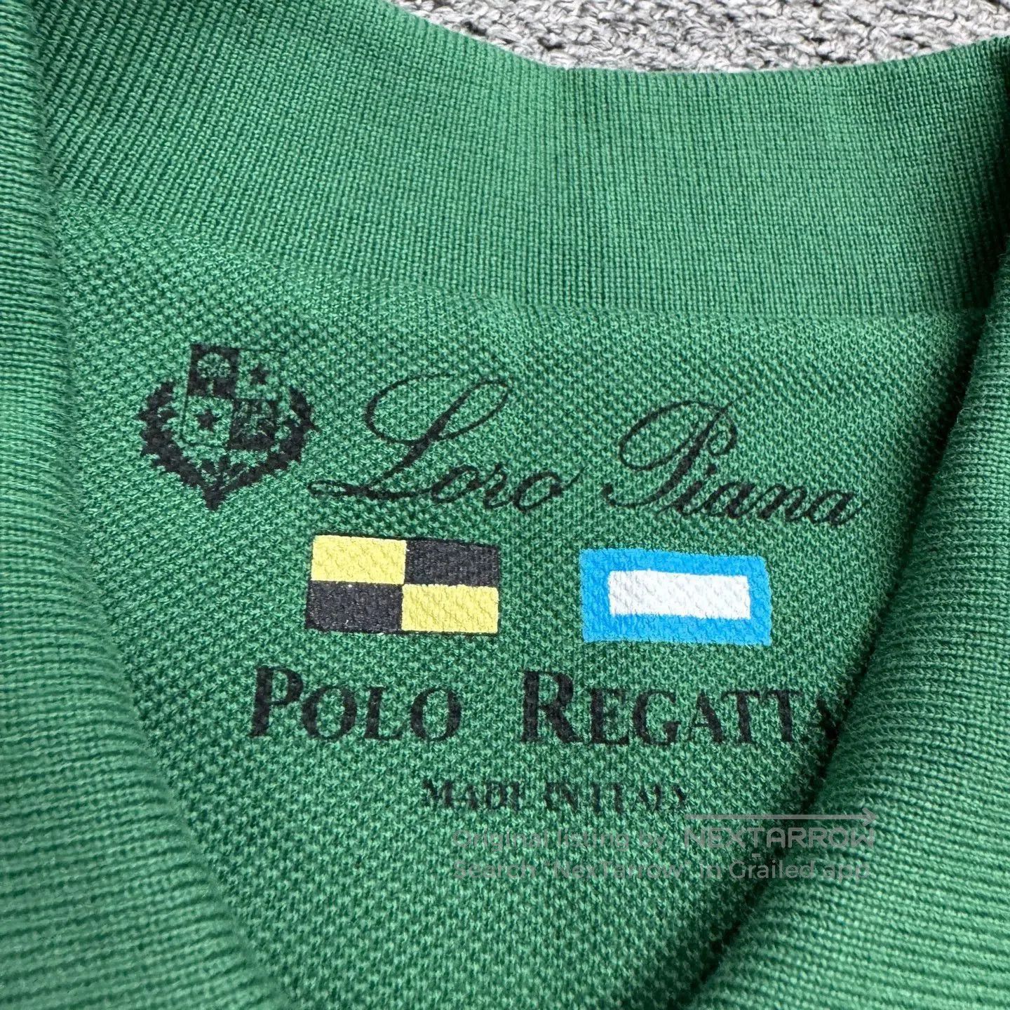 Loro Piana Green Short Sleeve Polo Shirt. Size US M / EU 48-50 / 2 - 2 Thumbnail