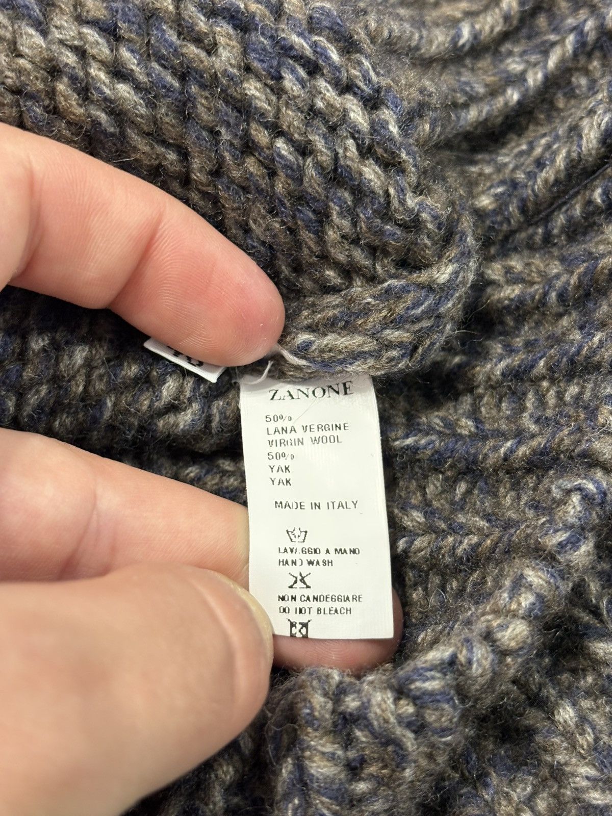 Zanone Turtle Neck Zanone by Slowear Wool Yak Sweater Size US M / EU 48-50 / 2 - 6 Thumbnail