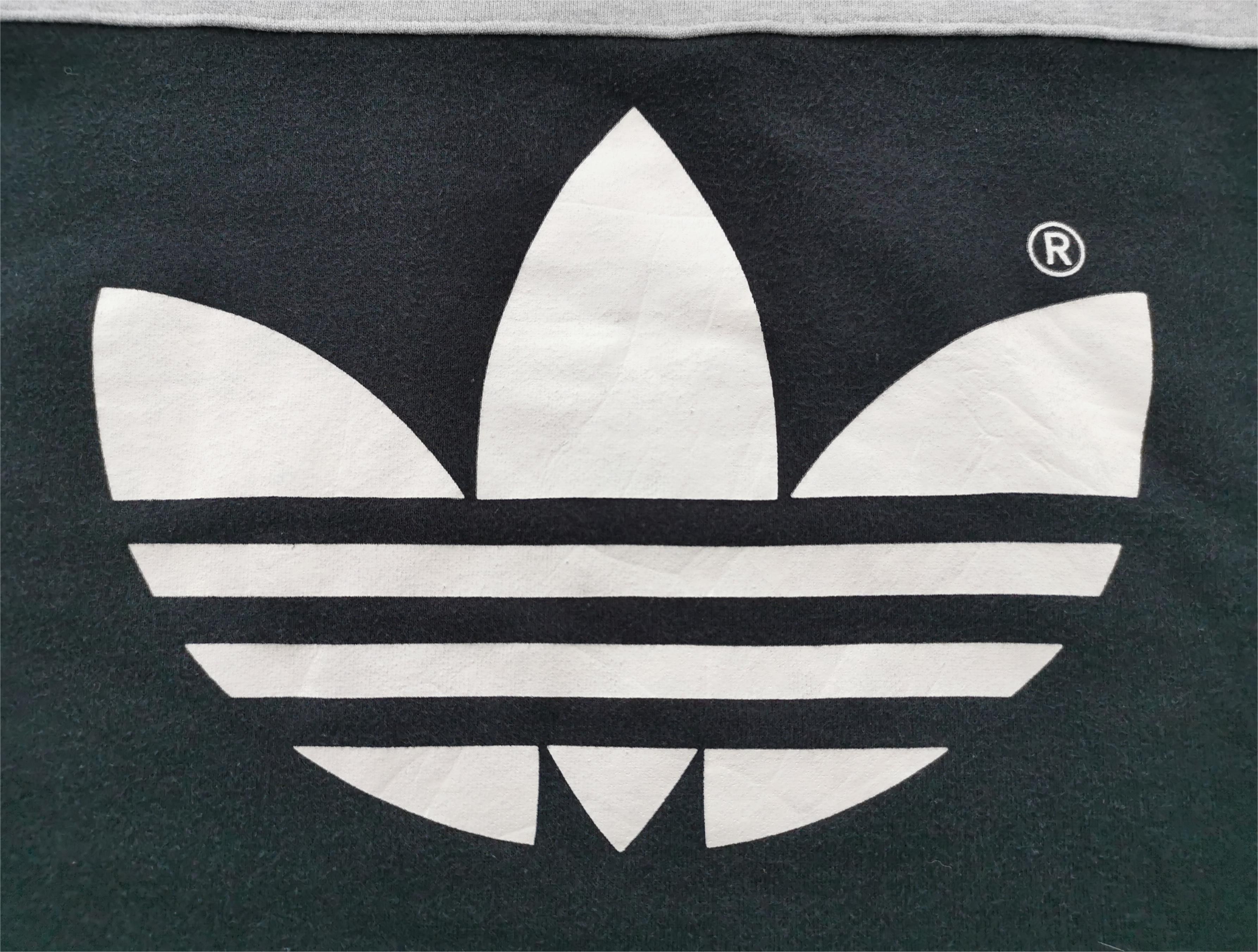 Adidas Vintage 90s Adidas Trefoil Three Stripe Sweatshirt Size US L / EU 52-54 / 3 - 5 Thumbnail