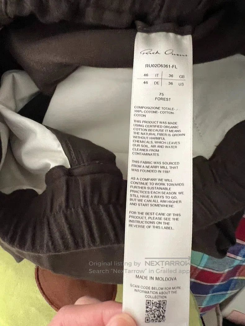 Rick Owens Rick Owens Zip-Detail Cotton Pants. Size US 34 / EU 50 - 3 Thumbnail