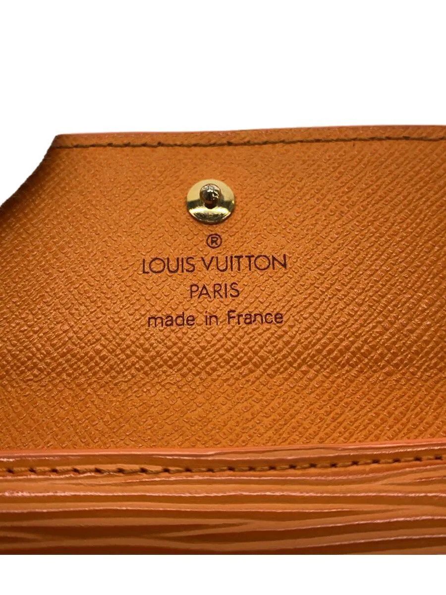 Louis Vuitton Louis Vuitton Leather Coin Case Orange Size ONE SIZE - 3 Thumbnail