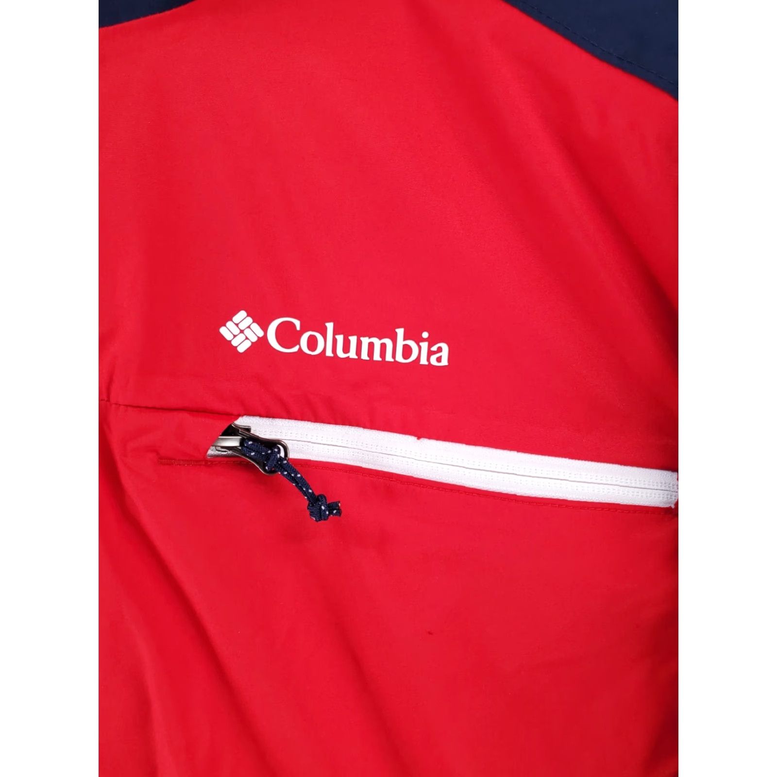 Vintage Columbia Omni-Tech Winter Jacket Hooded Mens XL Red Blue Ski Snow Size US XL / EU 56 / 4 - 2 Thumbnail