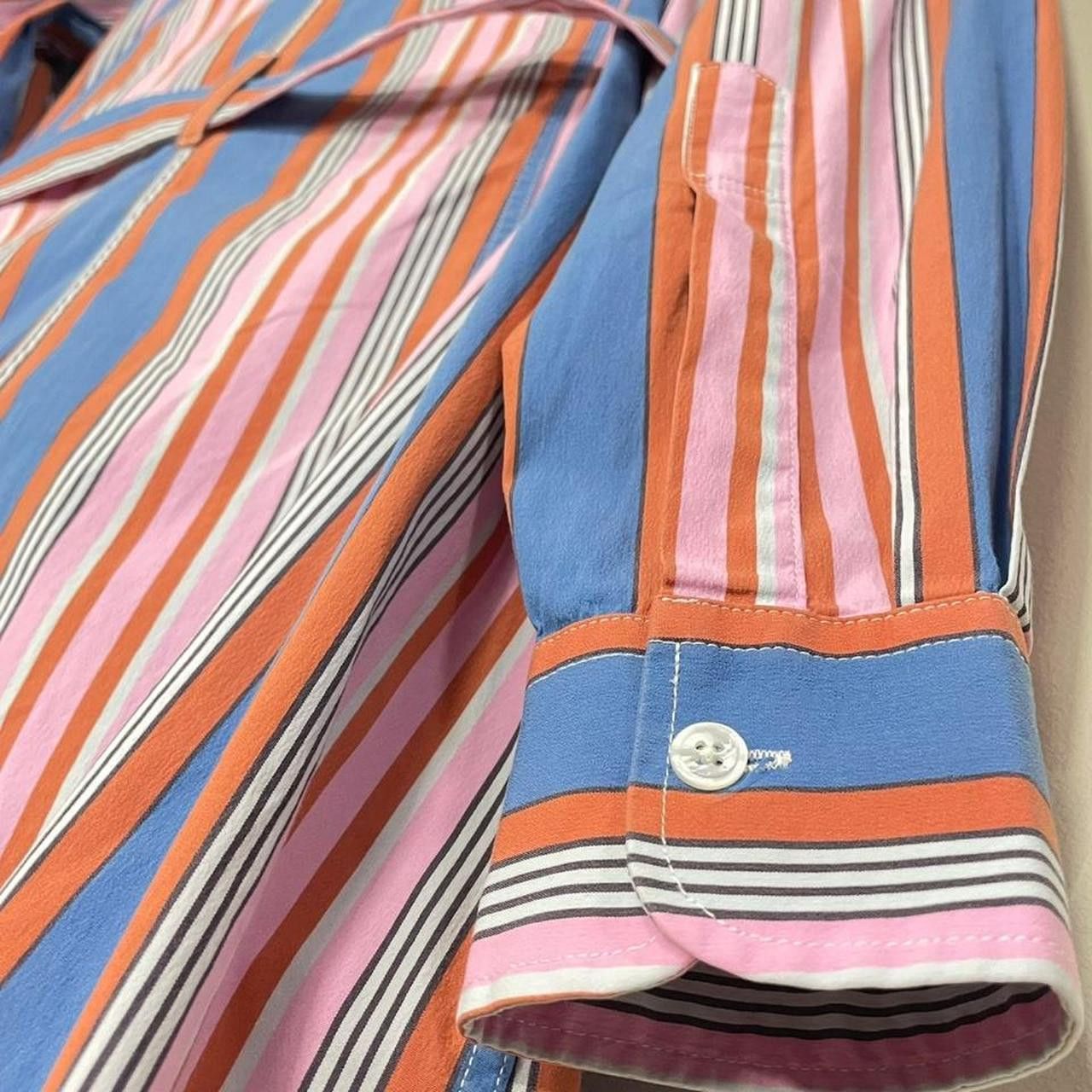 Other Eclettica Milano Vintage 90s Striped Cotton Midi Size M / US 6-8 / IT 42-44 - 4 Thumbnail