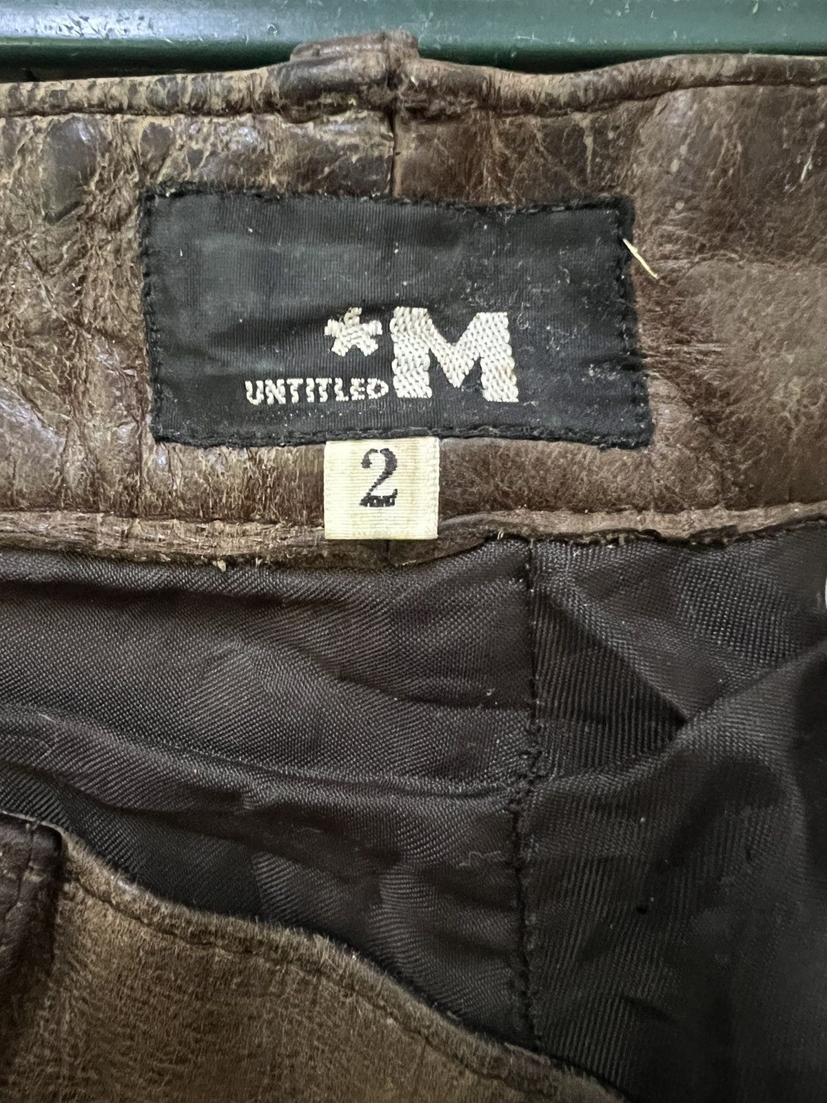 Leather Pants LEATHER *M UNTITLED Size US 31 - 3 Thumbnail