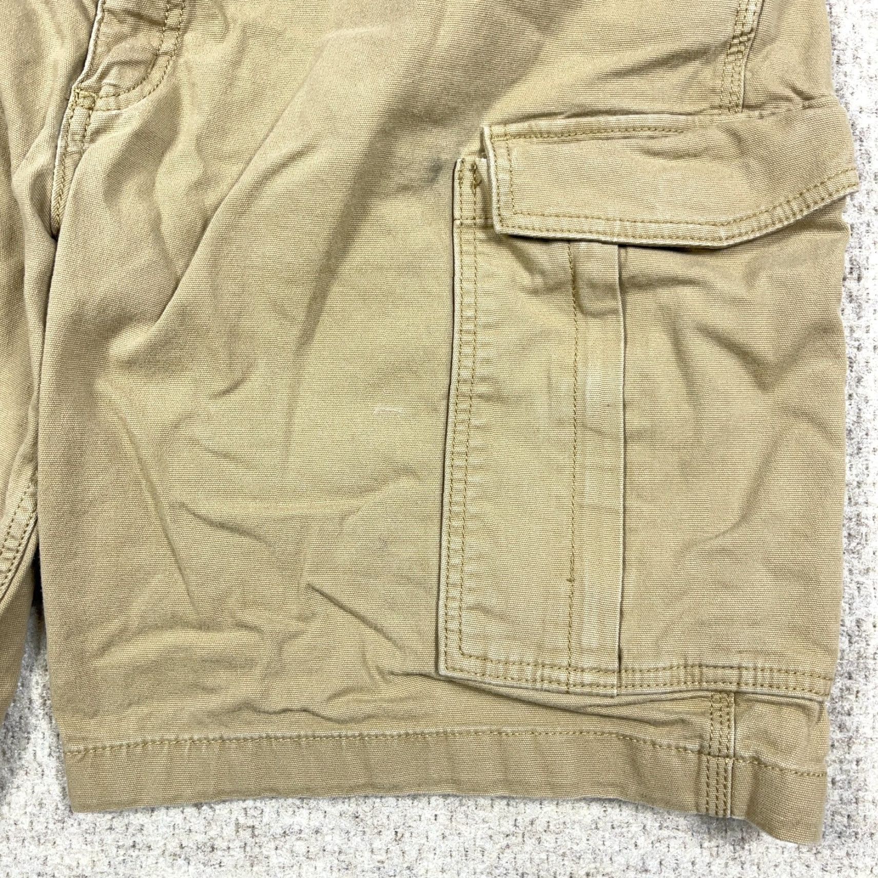 Carhartt Carhartt Shorts Men 44 Tan Brown Duck Canvas Cargo Relaxed Fit Utility Work Wear Cargo Pocket Pockets Zipper Front Button Logo Casual Workwear 90s? Size US 44 / EU 60 - 5 Thumbnail