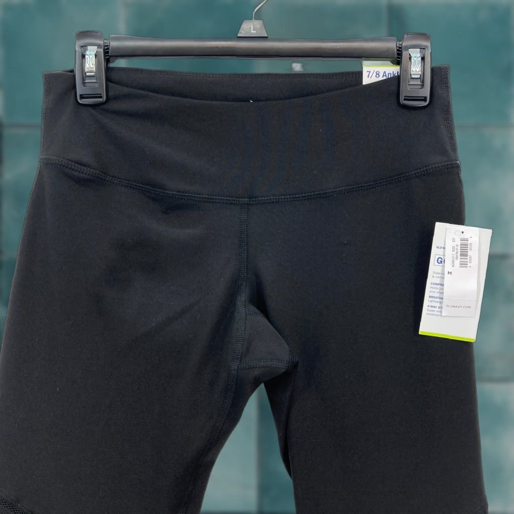 Old Navy Old Navy Active Leggings Women's Medium Black Quick Dry Stretch Skinny Ankle NWT Size 32" / US 10 / IT 46 - 1 Thumbnail