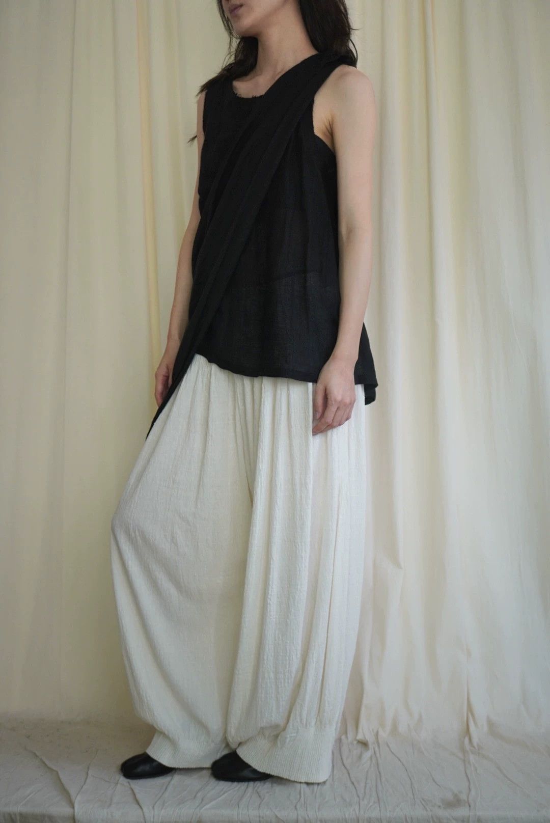 Yohji Yamamoto Yohji Yamamoto 2000s Linen Suspender Sleeveless Top Size ONE SIZE - 4 Thumbnail
