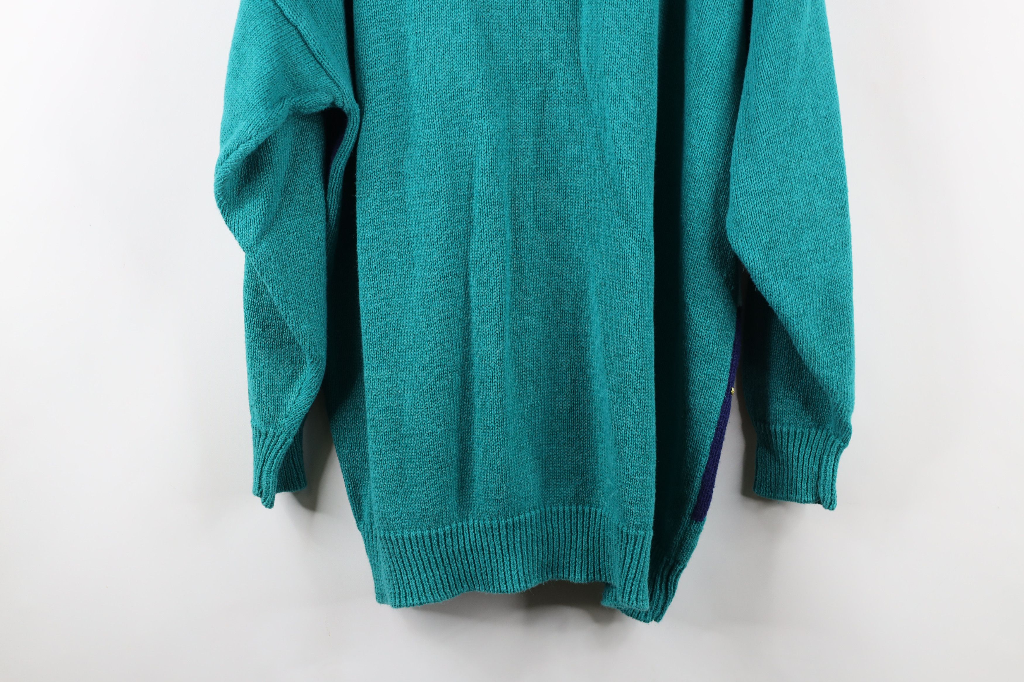 Vintage Vintage 90s Streetwear Sailing Over Print Cardigan Sweater Size XXL / US 16-18 / IT 52-54 - 13 Thumbnail