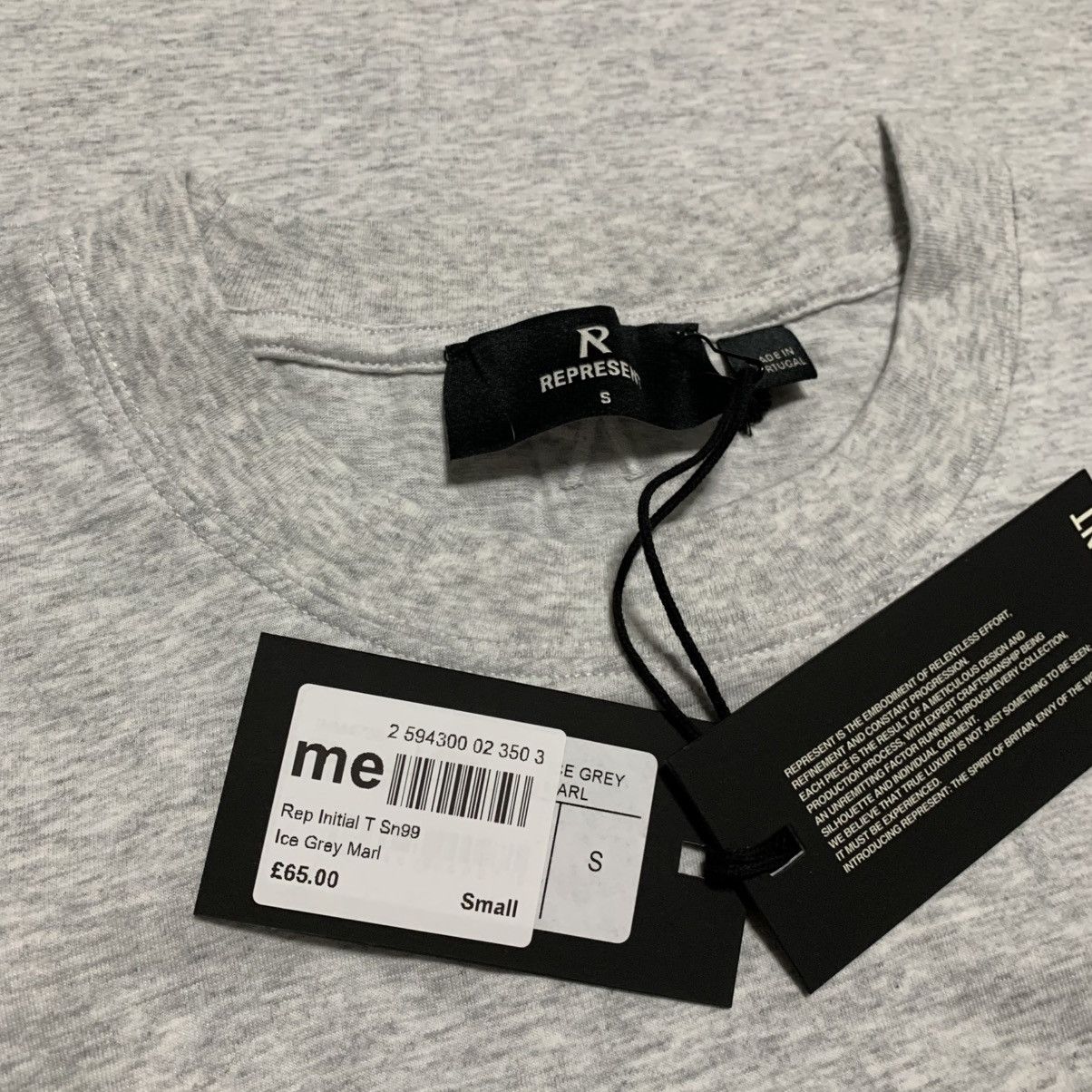 Represent Clo. Represent Small Initial Marl Ice Grey Tee Regular Fit Size US S / EU 44-46 / 1 - 5 Thumbnail