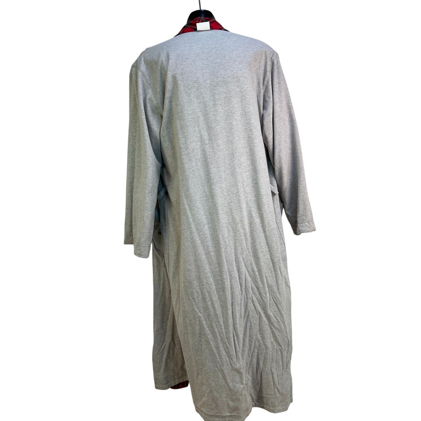 Gap Vintage GAP Reversible Cotton Robe Plaid Red Gray Size ONE SIZE - 5 Thumbnail