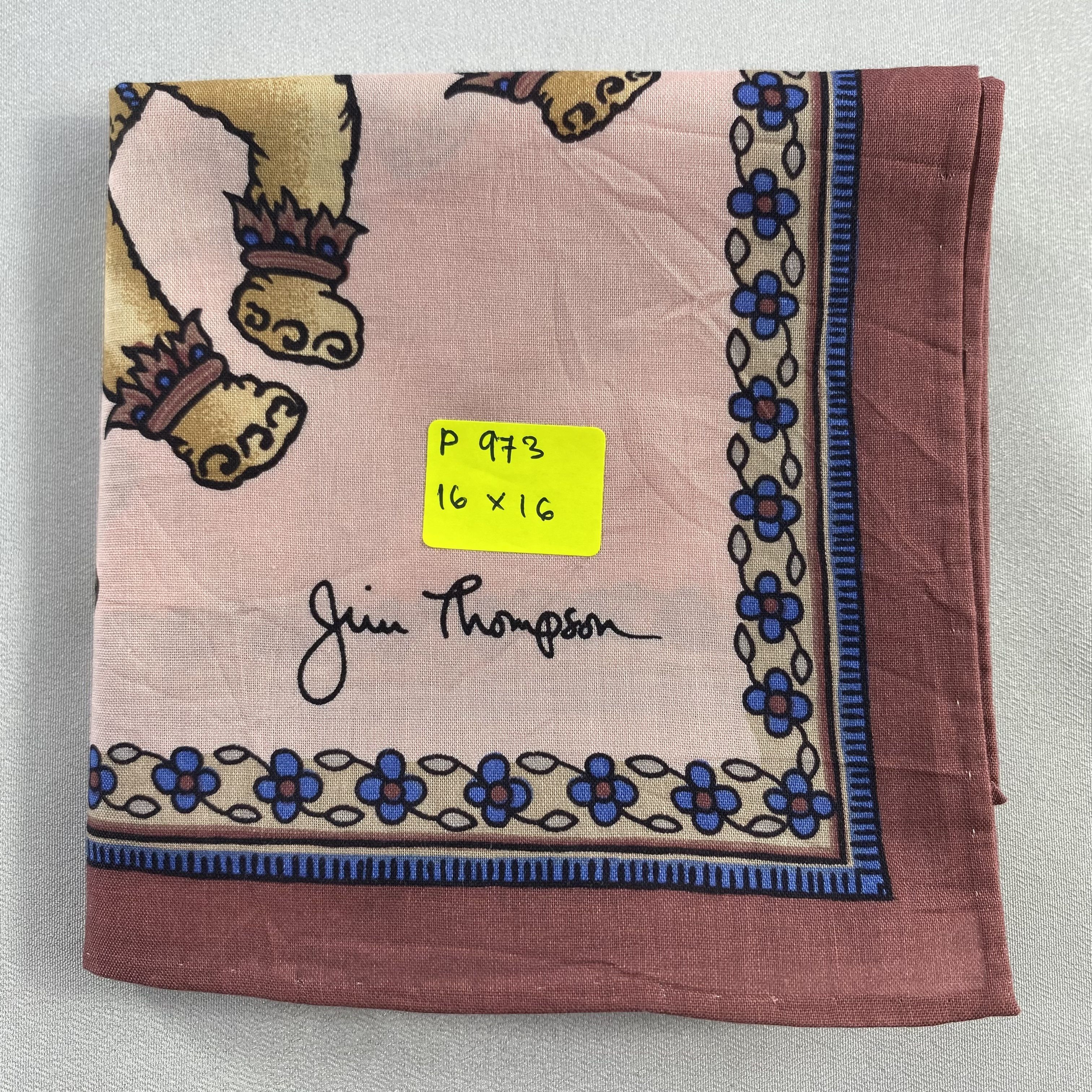 Jim Thompson × Vintage Jim Thompson Bandana/ Handkerchief / Neckerchief-P973 Size ONE SIZE - 5 Thumbnail