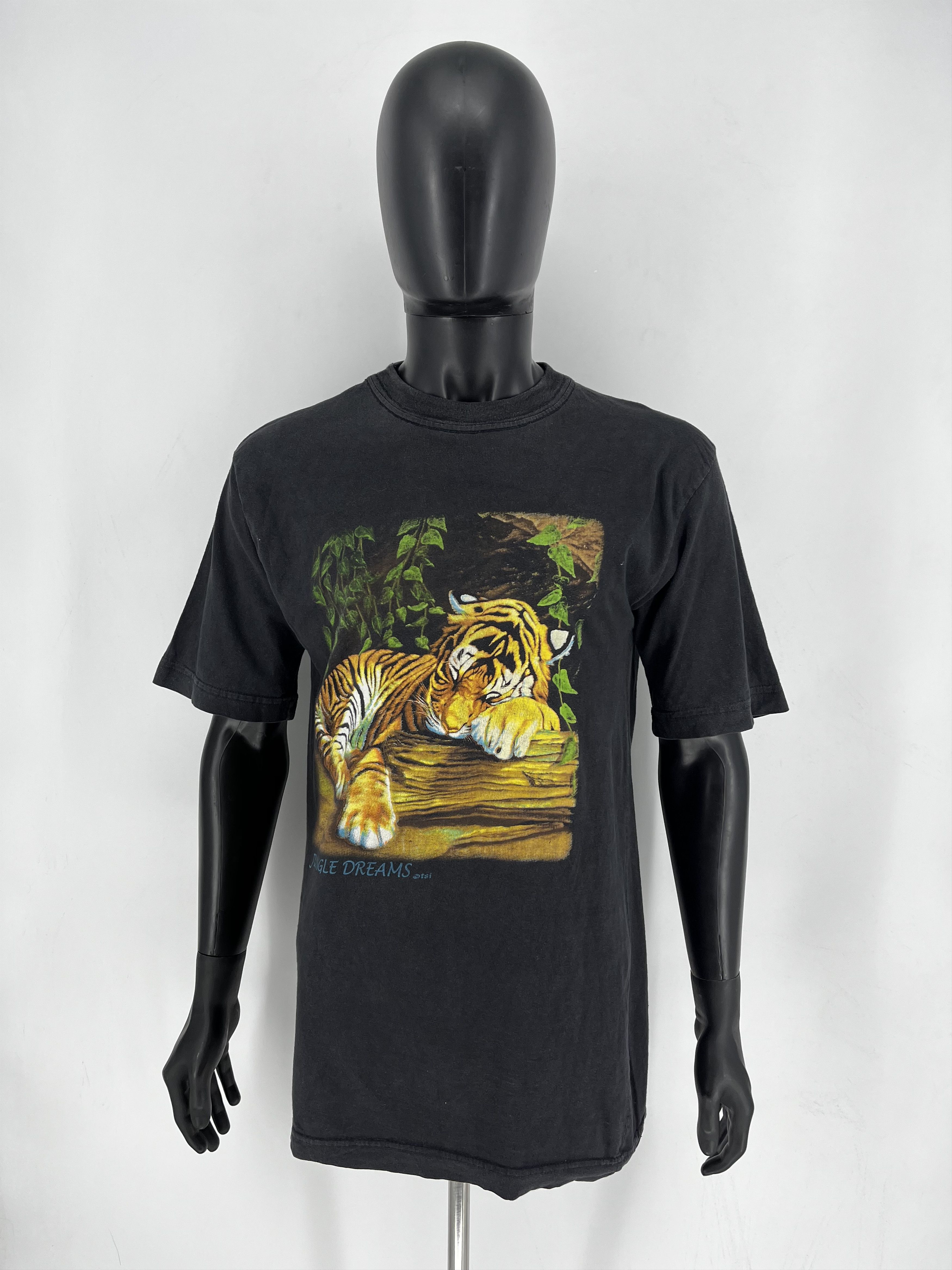 Other Vintage 90s Tiger Face Boxy Fit Tee JUNGLE DREAMS Dtsi Size US XL / EU 56 / 4 - 2 Thumbnail