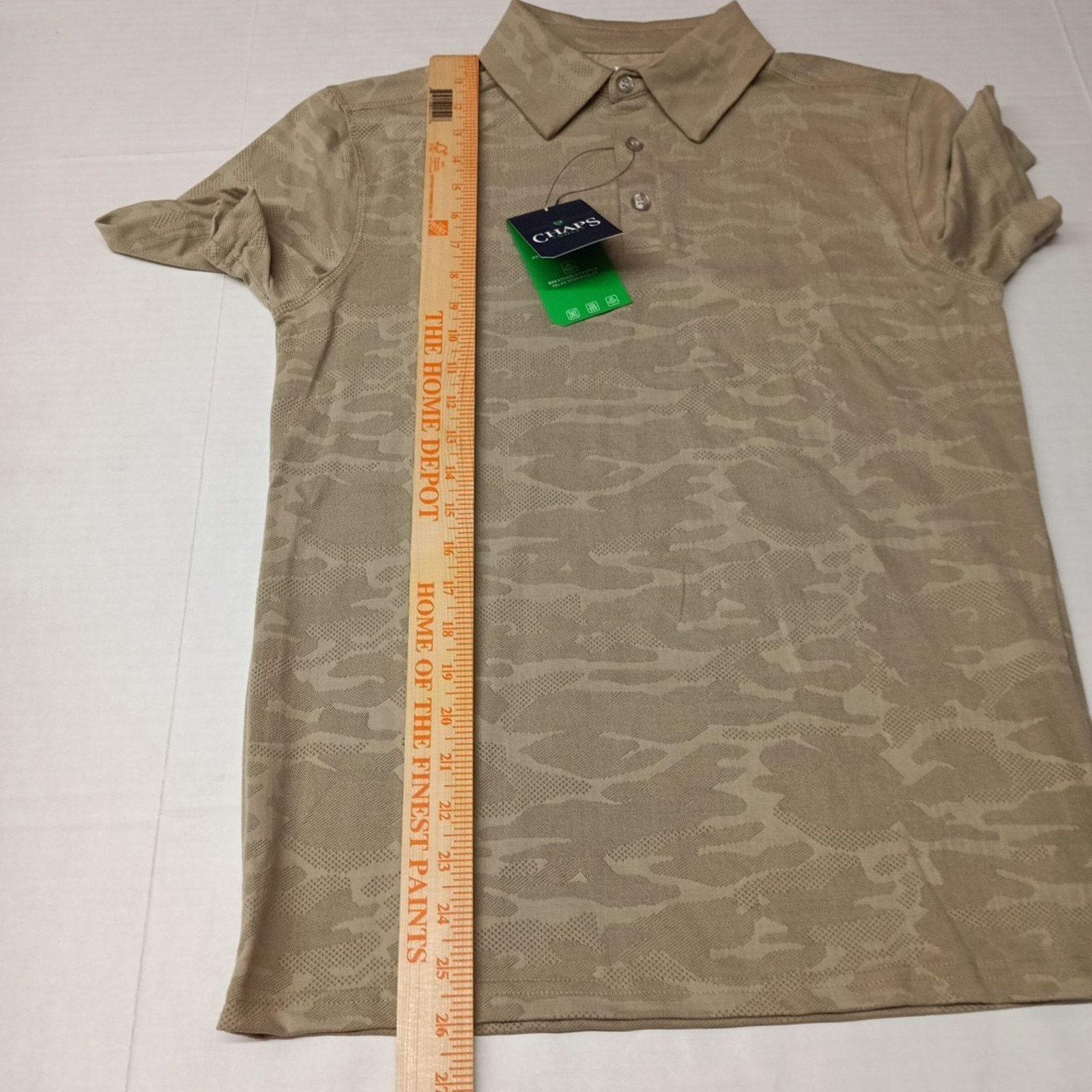 Chaps Chaps Golf Camo Polo Shirt Men's S Small Khaki 4-Way Stretch Size US S / EU 44-46 / 1 - 6 Thumbnail