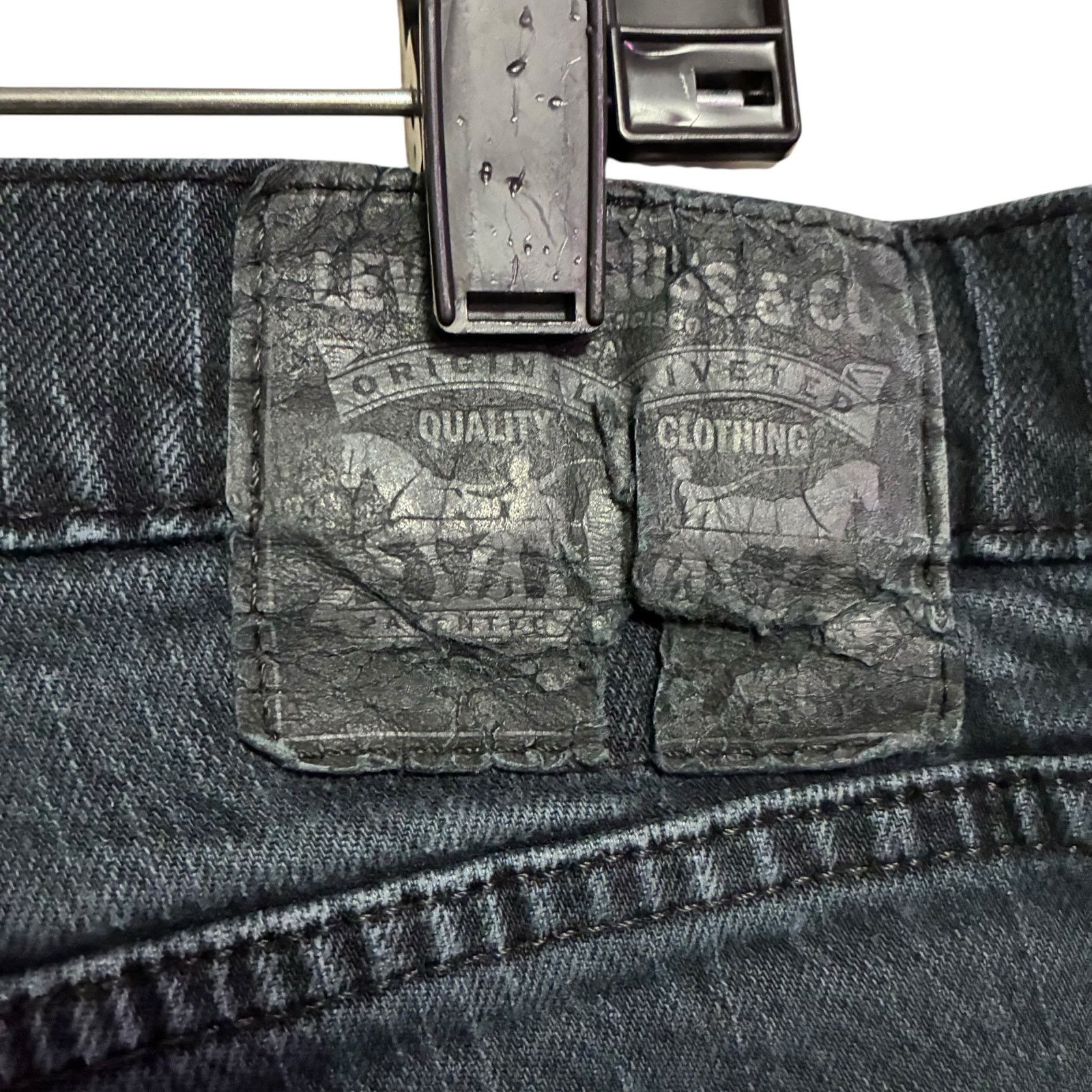 Levi's Levi's Black Straight Leg Jeans Mens Size 36 x 30 Size US 36 / EU 52 - 5 Thumbnail
