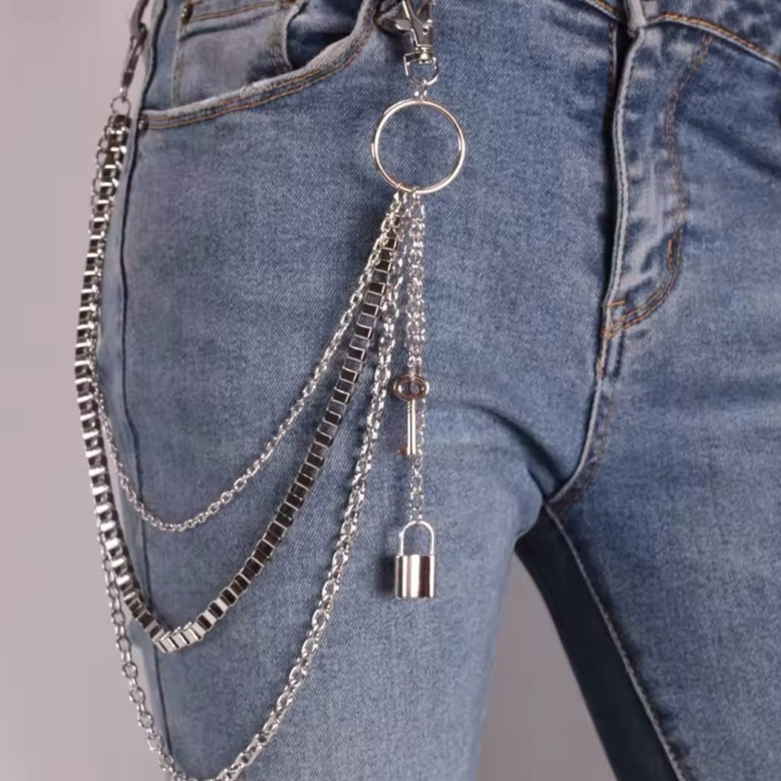 Other Vintage Car Jeans Pants Key Chain Ring Women Men Hip Hop Size ONE SIZE - 1 Thumbnail