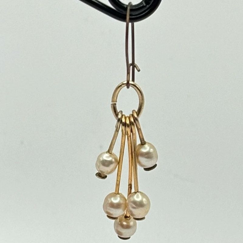 Other Gold Pearl Chandelier Earrings Size ONE SIZE - 2 Thumbnail