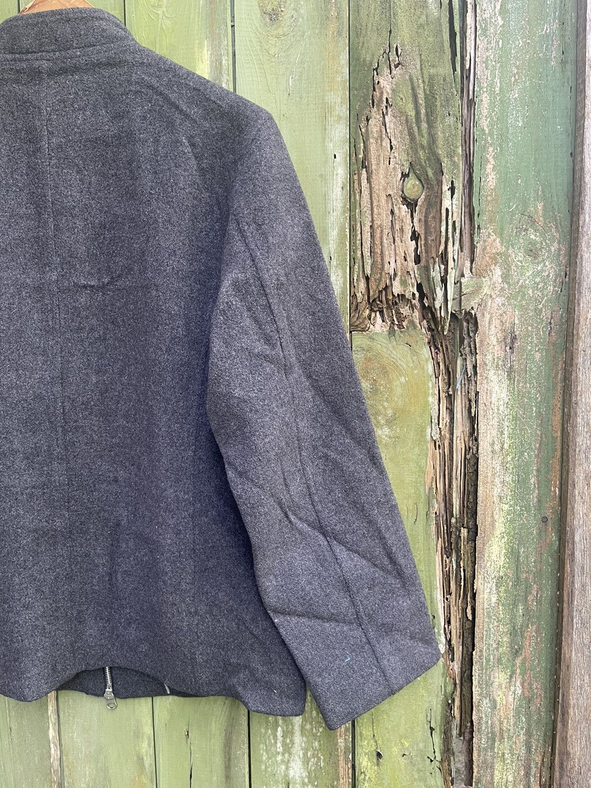Designer × Japanese Brand Lautréamont Men Charcoal Wool Zip Jacket Size US M / EU 48-50 / 2 - 8 Thumbnail