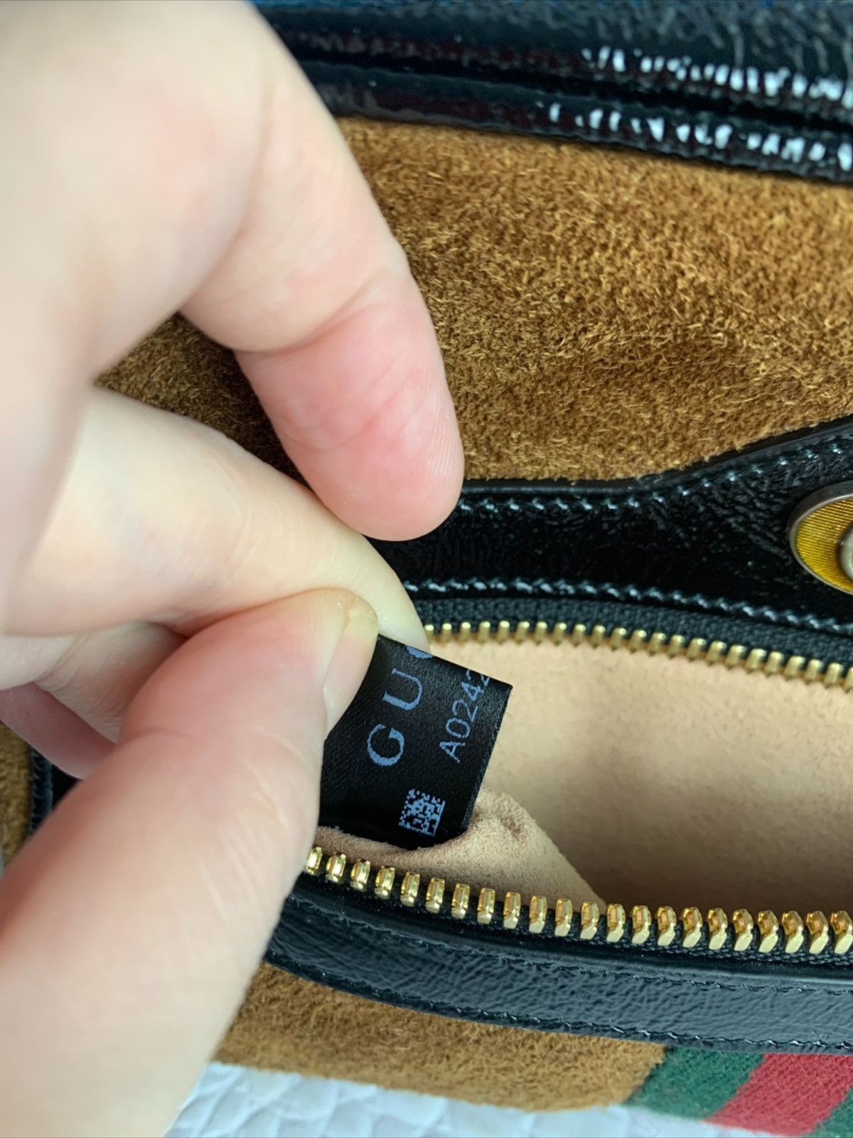 Gucci Gucci Brown Suede Small Ophidia Belt Bag Size ONE SIZE - 8 Thumbnail