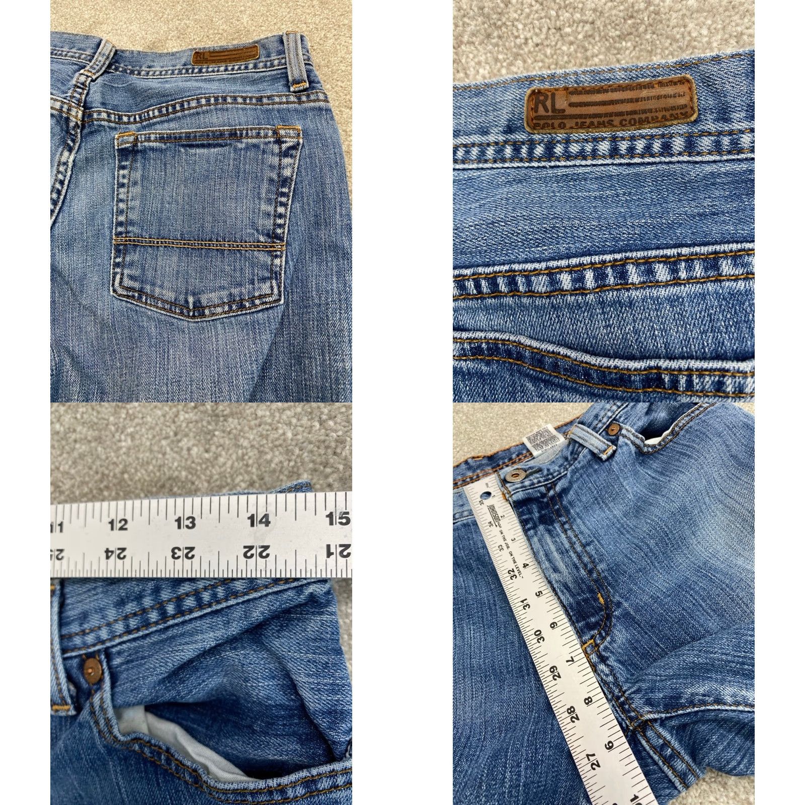 Polo Ralph Lauren Polo Ralph Lauren Jeans Women's 10 Bootcut Denim 5818 Stretch 5-Pocket blue Regular Rise 9" Inseam 31" Moderate Wash Size 32" / US 10 / IT 46 - 9 Thumbnail