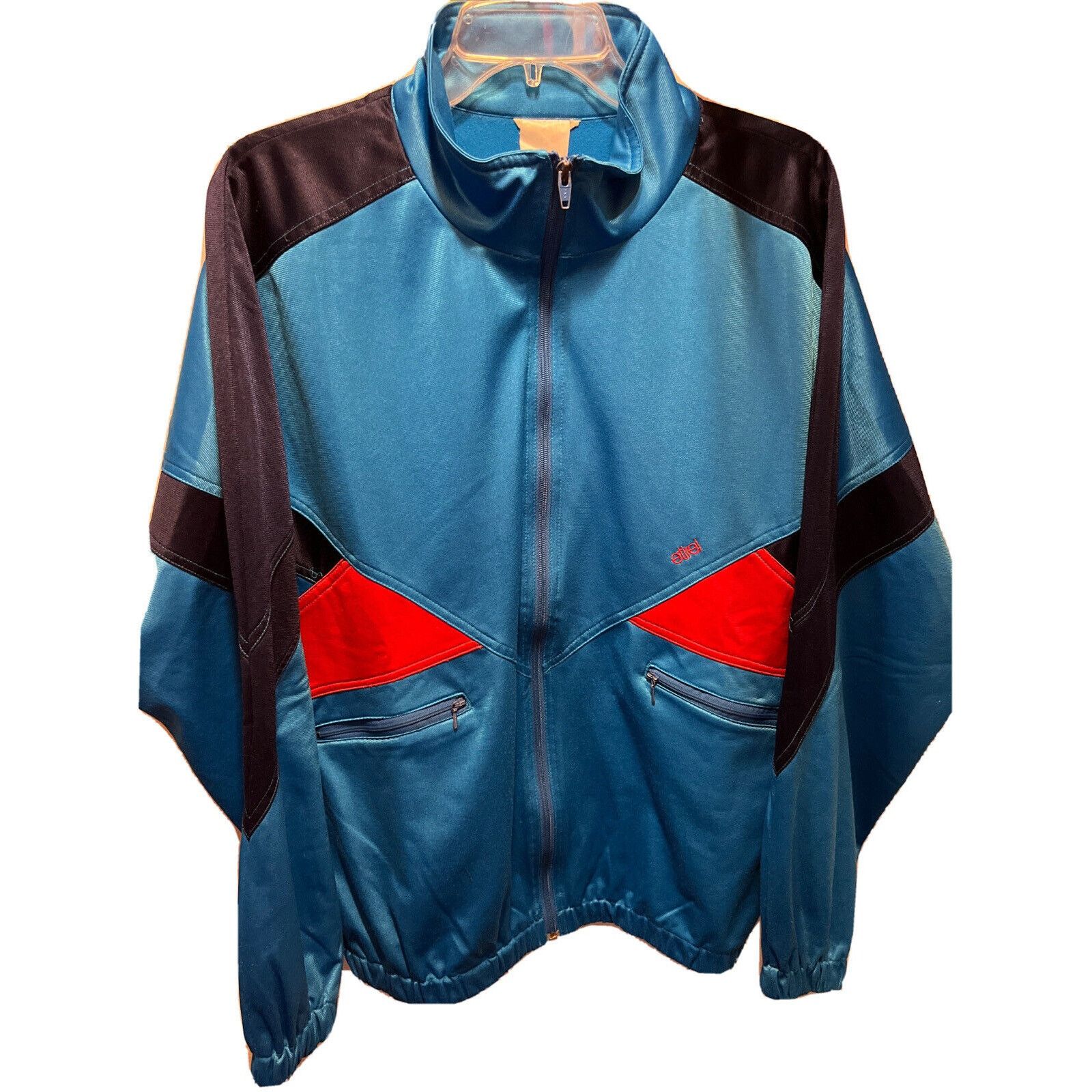 The Unbranded Brand Etirel Vintage Men’s L Blue Long Sleeve Zip Up Tracksuit Top Size US L / EU 52-54 / 3 - 1 Thumbnail