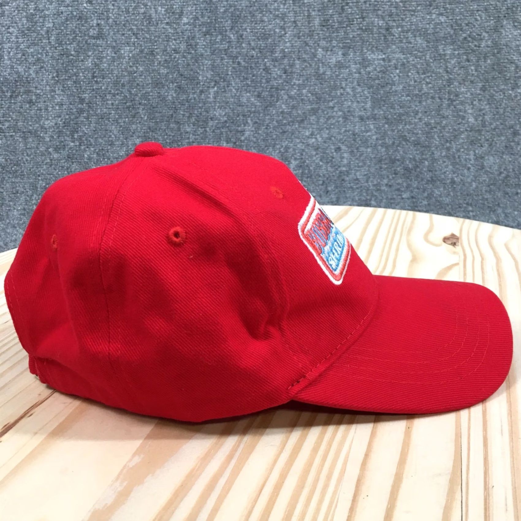 CO Bubba Gump Shrimp Co Baseball Cap Hat Mens OS Red Embroidered Logo Adjustable Size ONE SIZE - 6 Thumbnail