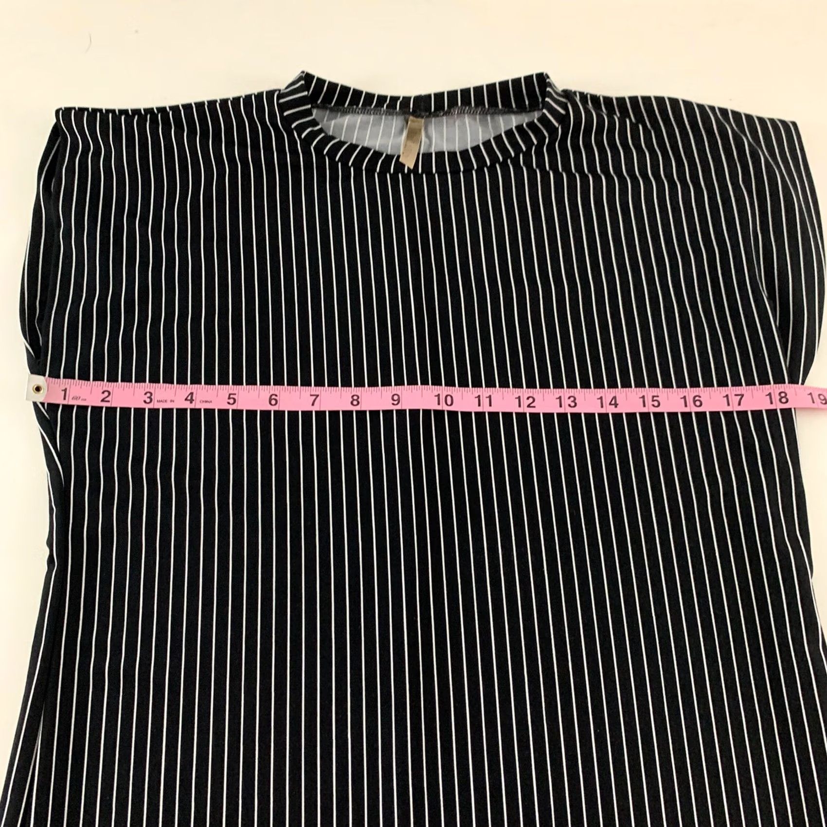 Vintage PaoLino Sleeveless Striped Pencil Dress Women's M/L Black White Size M / US 6-8 / IT 42-44 - 3 Thumbnail
