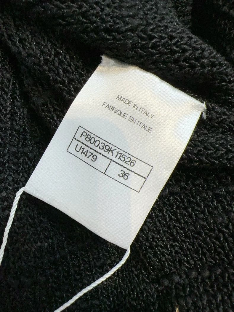 Chanel Chanel 25A handicraft workshop black gold tassel knitted c Size XS / US 0-2 / IT 36-38 - 7 Thumbnail