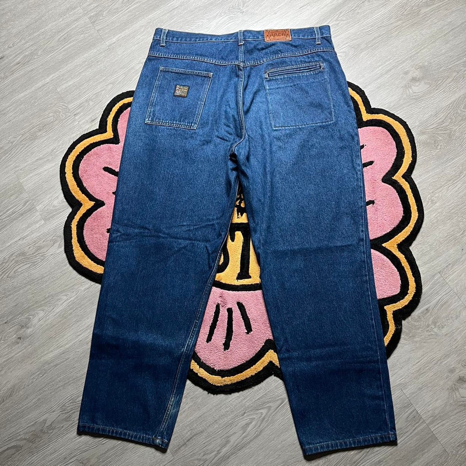 NCAA × Vintage Vintage 90’s African American College Alliance Denim Jeans Size US 42 / EU 58 - 7 Thumbnail