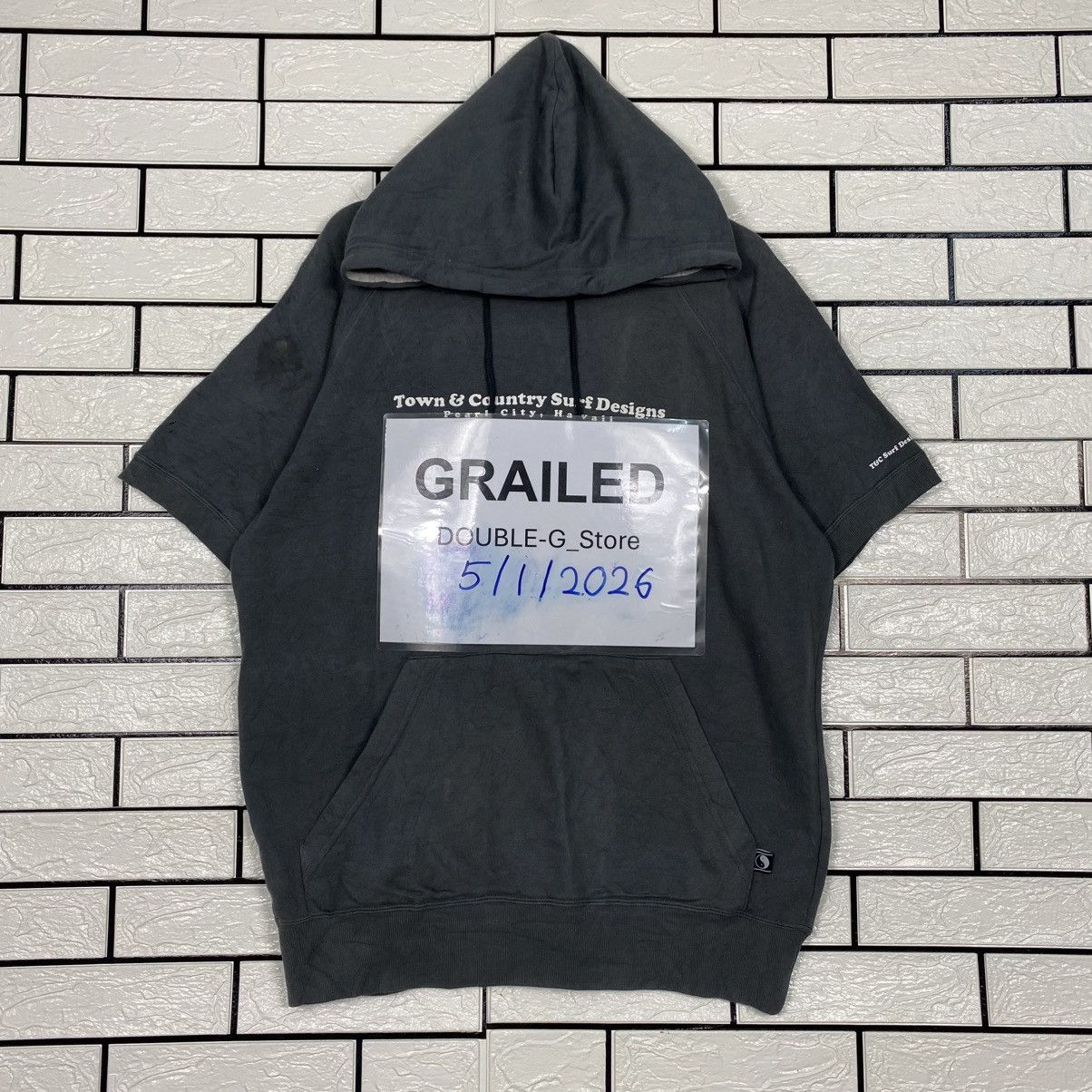 Japanese Brand 📌Vintage Hoodie Short Sleeve Piko Hawaii Big Logo Size US L / EU 52-54 / 3 - 1 Thumbnail