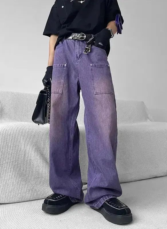 Japanese Brand Streetwear jeans pants punk rock y2k 90’s style Size US 32 / EU 48 - 2 Thumbnail