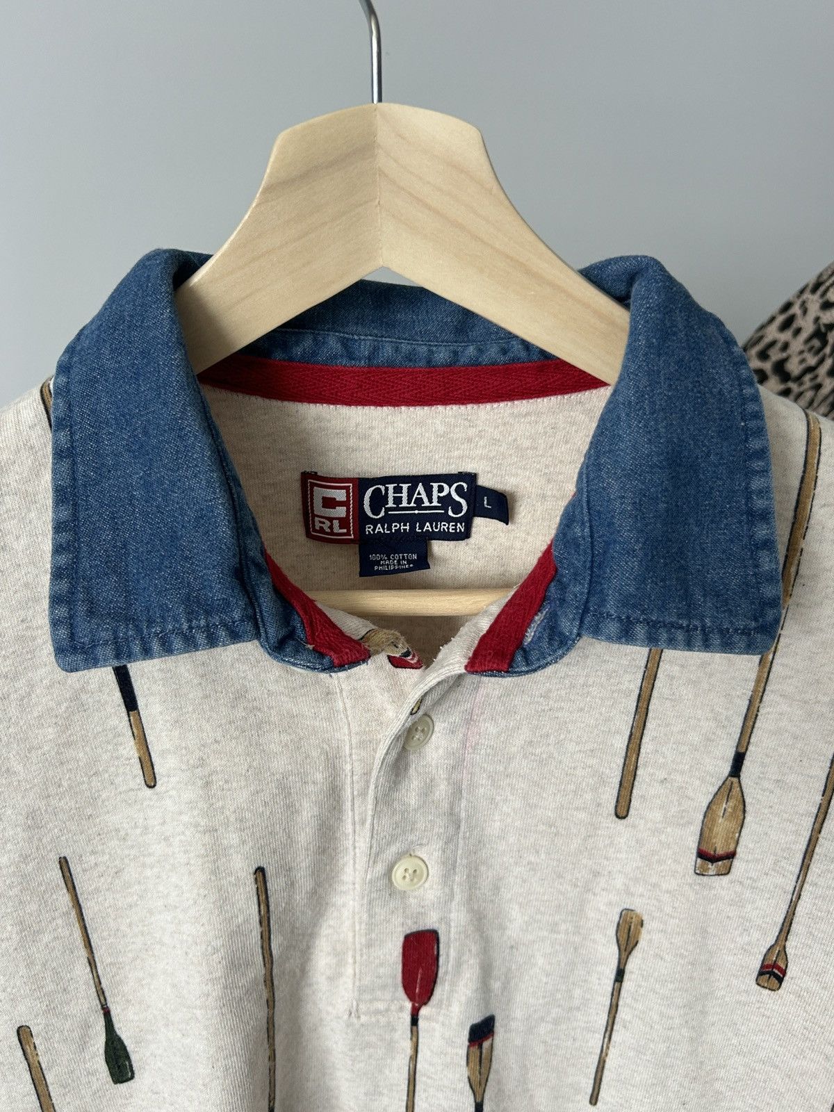 Chaps Ralph Lauren polo Chaps Ralph Lauren oars, unique, streetwear, size L. Size US L / EU 52-54 / 3 - 3 Thumbnail