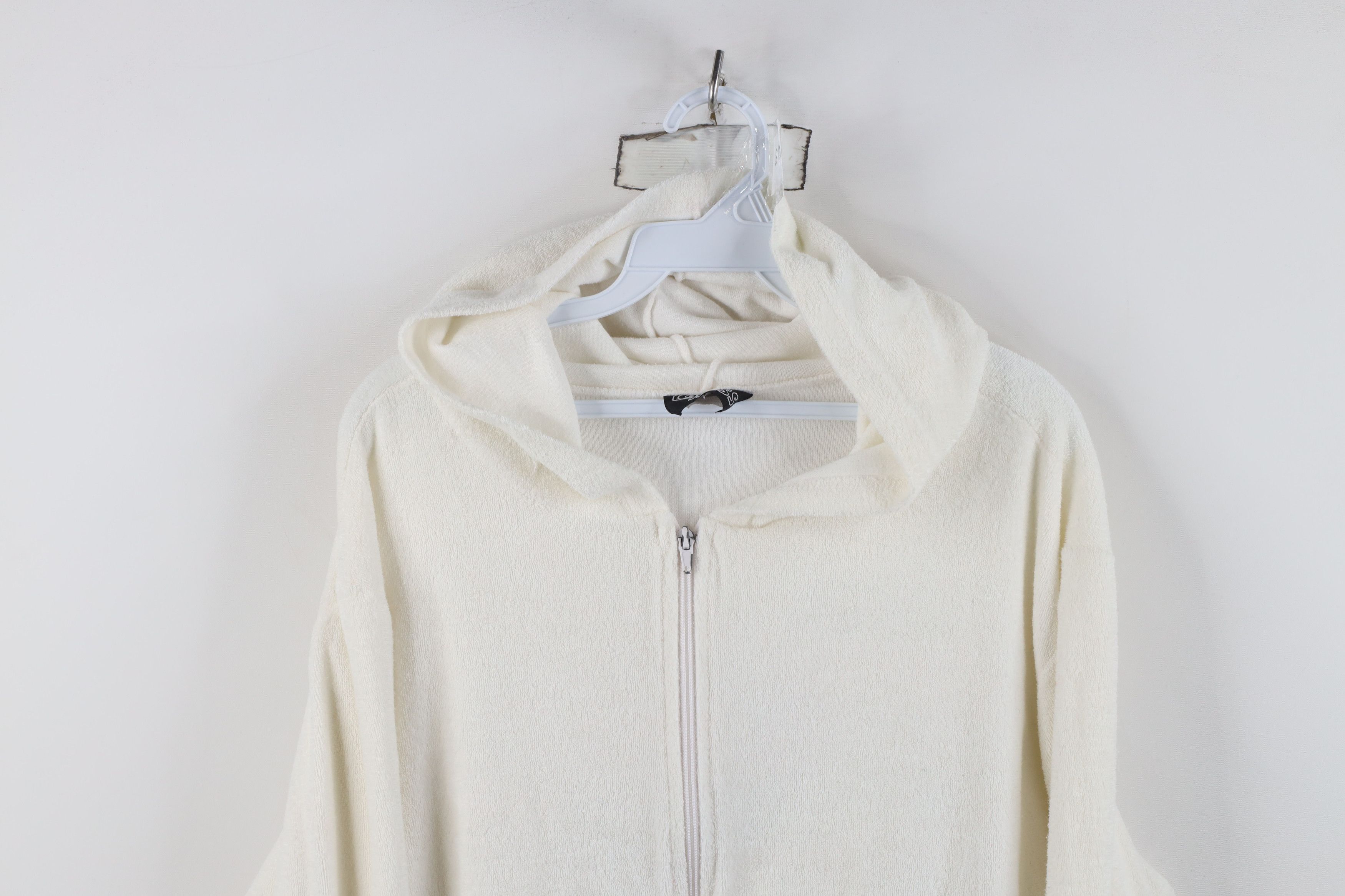 Vintage Vintage 90s Y2K Streetwear Cloth Full Zip Hoodie Cropped Size XL / US 12-14 / IT 48-50 - 2 Thumbnail