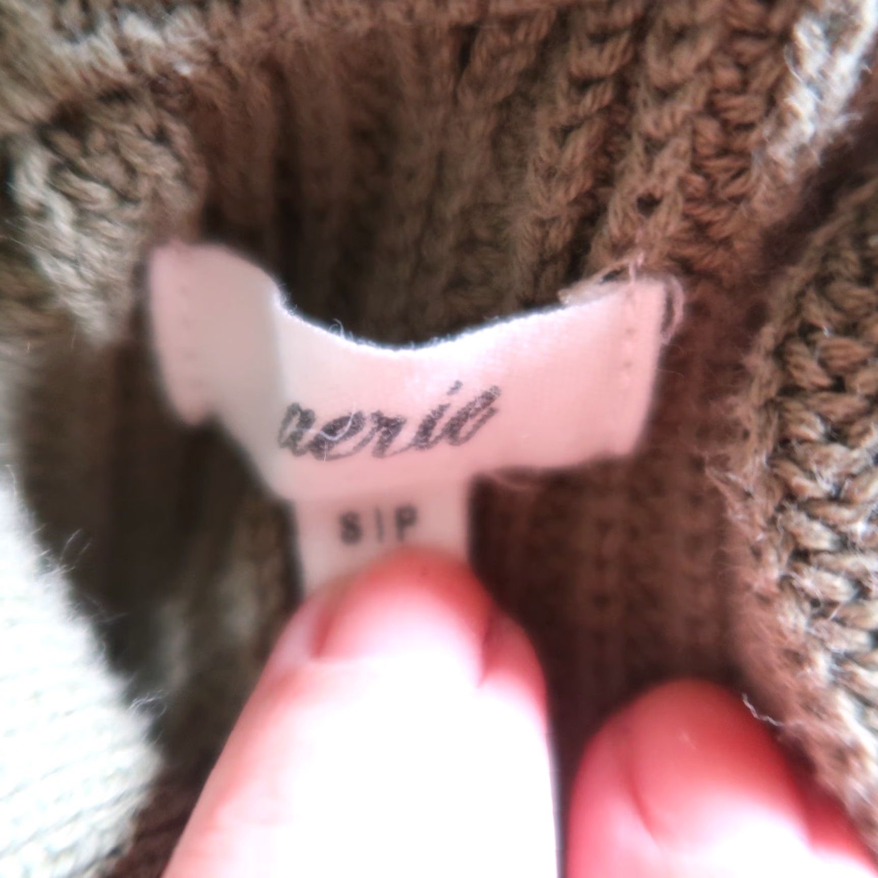 Vintage Aerie Beyond Quarter Zip Olive Green Cotton Knit Pullover Sweater S Size S / US 4 / IT 40 - 5 Thumbnail
