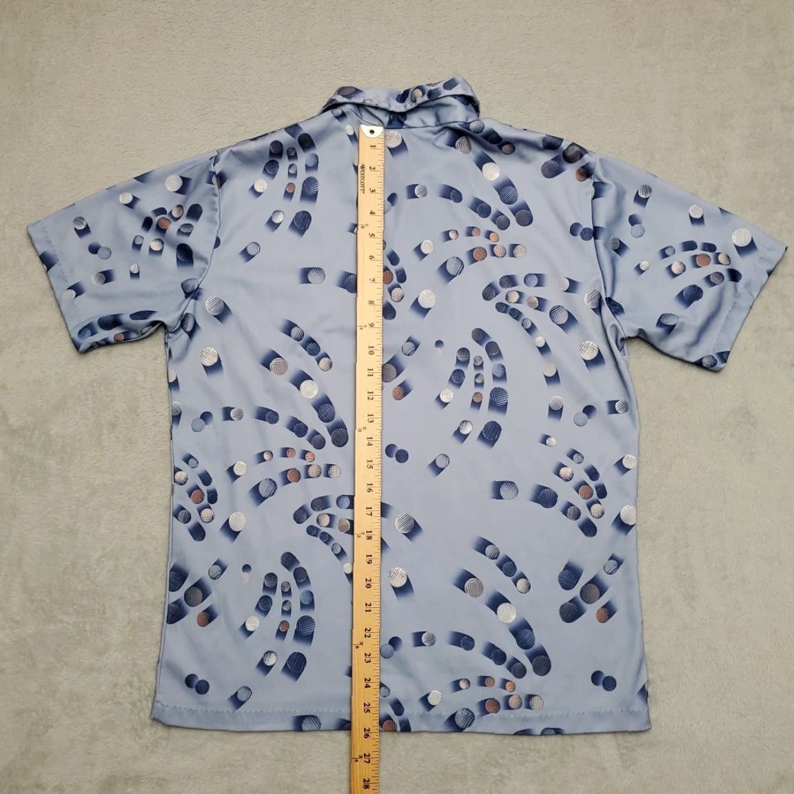 Vintage VINTAGE Stuart Mann Polo Shirt Men L Blue Golf Ball Print Grandpa Core 70s Retro Size US L / EU 52-54 / 3 - 6 Thumbnail