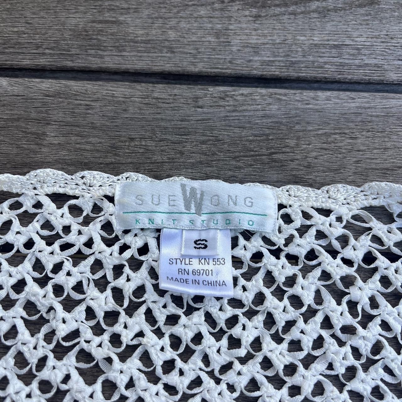 Other Vintage Sue Wong Knit Studio Cardigan with Floral Embroidery Size S / US 4 / IT 40 - 4 Thumbnail