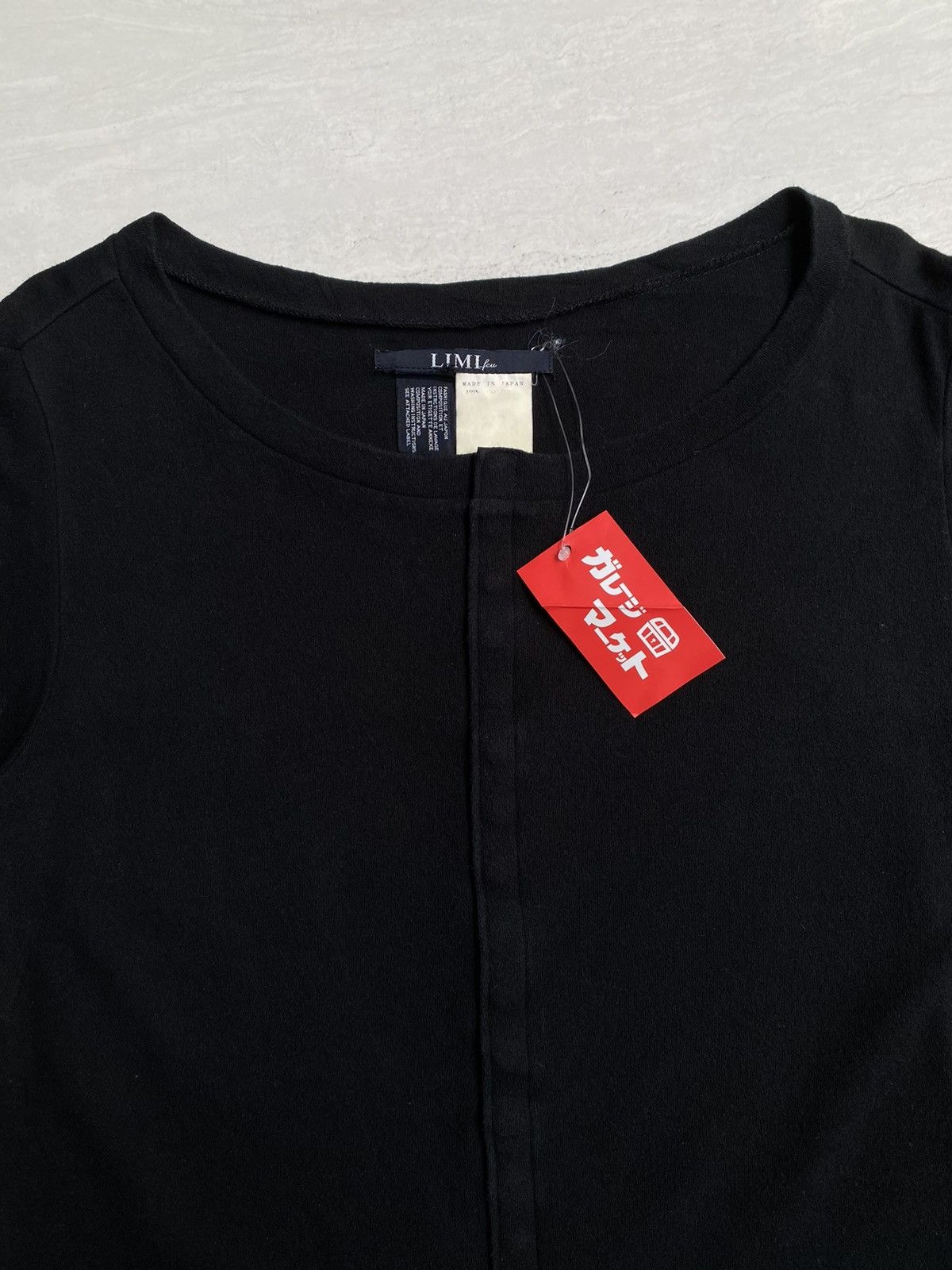 Yohji Yamamoto LIMI FEU Yohji Yamamoto Black T-shirt Size US XS / EU 42 / 0 - 3 Thumbnail