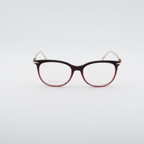 Jimmy Choo Jimmy Choo JC263 0EGL 00 Eyeglasses Burgundy/Gold 52mm Size ONE SIZE - 2 Thumbnail