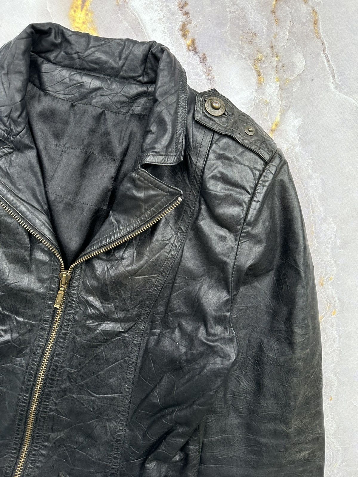 Japanese Brand Vintage Leather Jacket Size S / US 4 / IT 40 - 3 Thumbnail