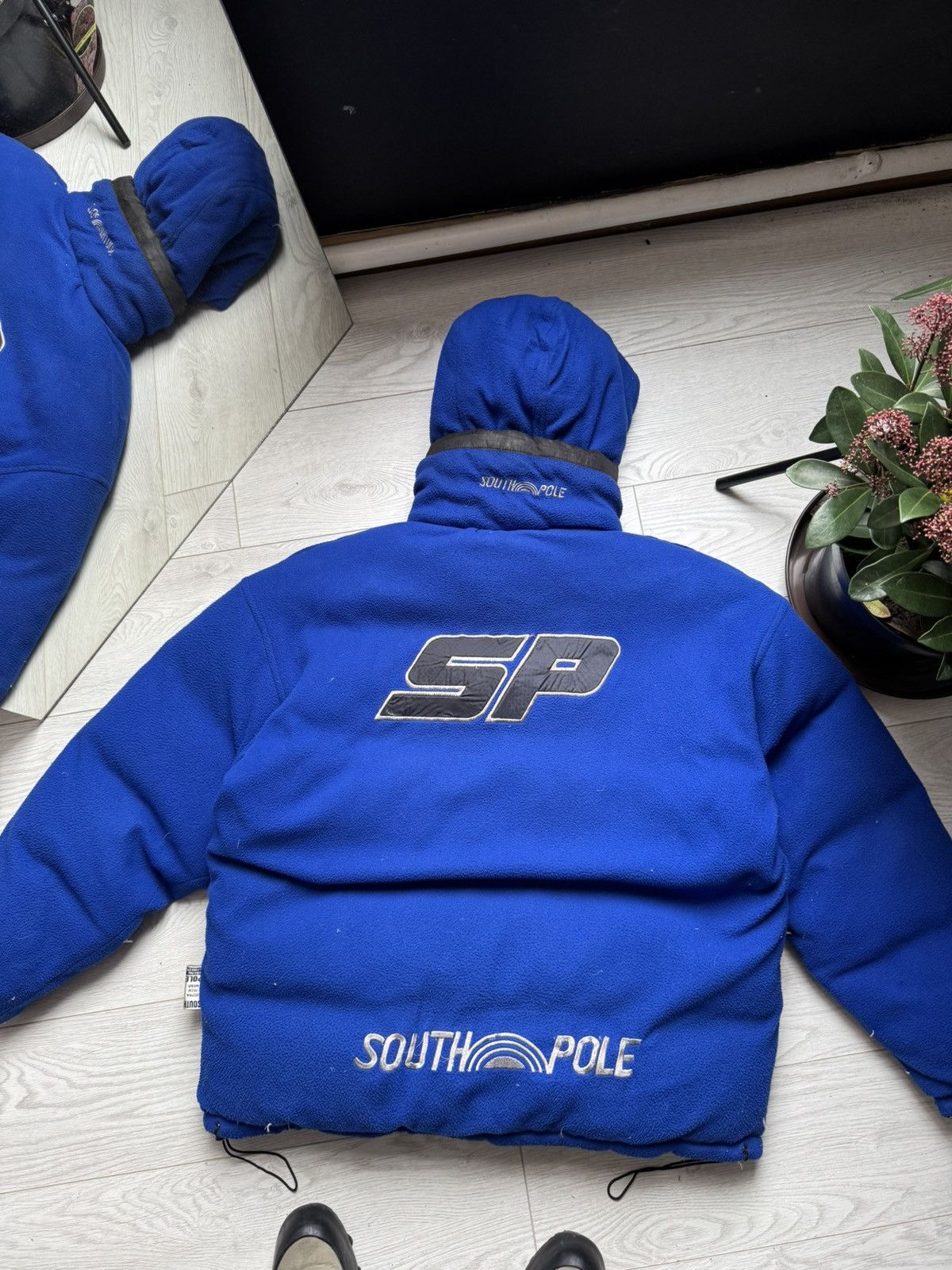Japanese Brand Rare 4XL Southpole Reversible Puffer Down Jacket Size US XXL / EU 58 / 5 - 1 Thumbnail