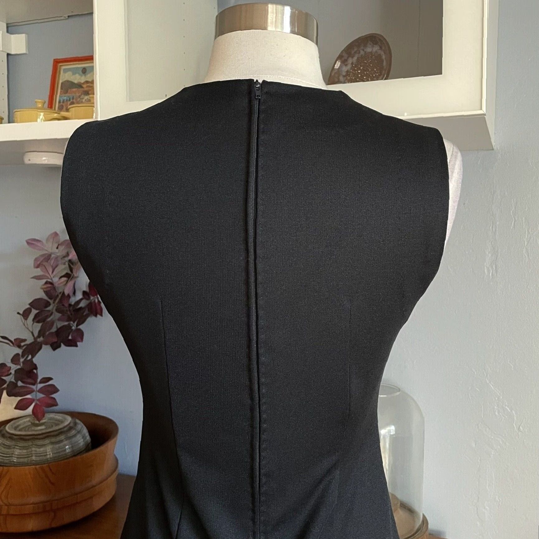I. Magnin VINTAGE I. Magnin Black Maxi Dress Gown Rhinestones Cocktail Party 1960s Size 2 Womens Size XS / US 0-2 / IT 36-38 - 7 Thumbnail