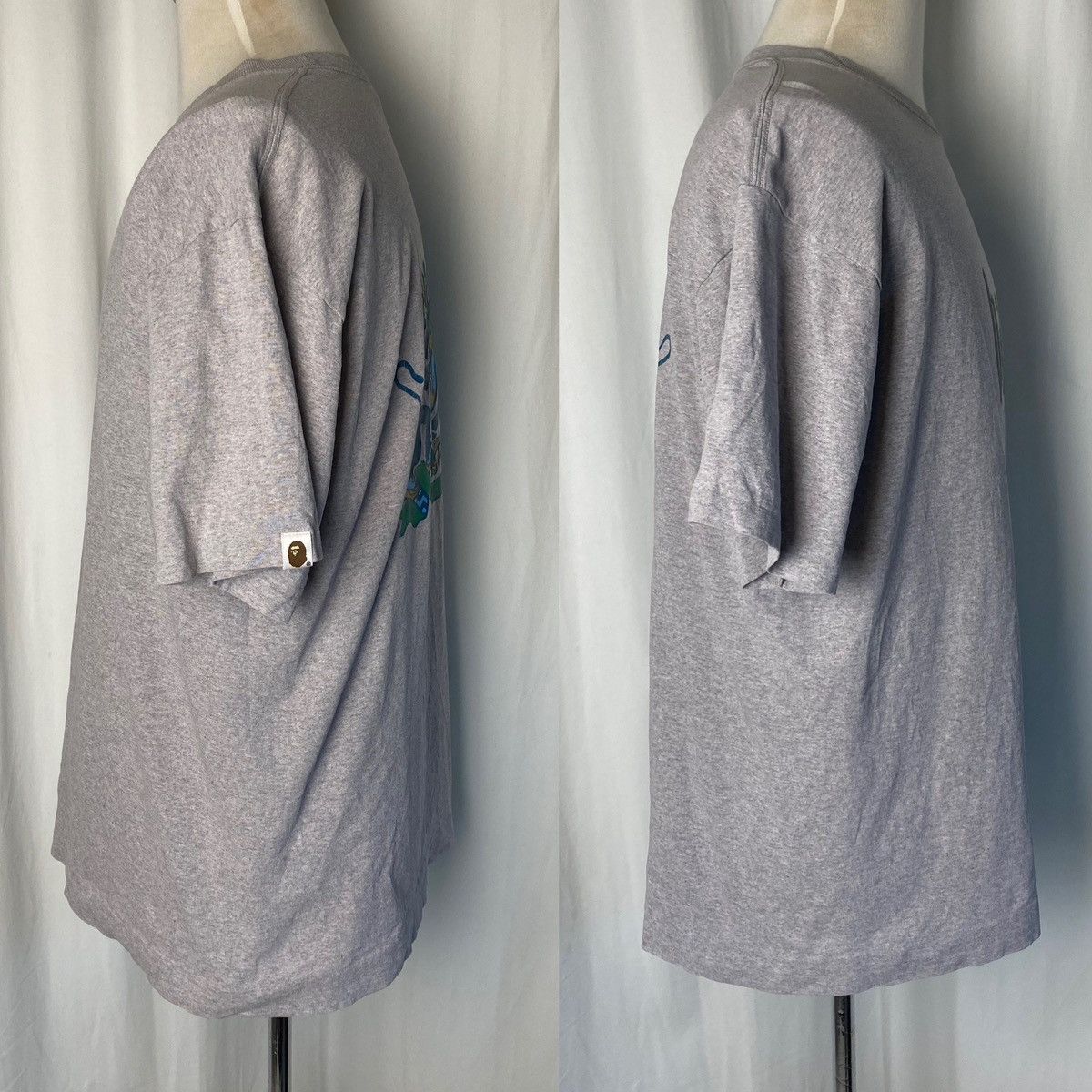 Bape Vintage A Bathing Ape Bape Gray XL Black Gothic Logo Print Size US XL / EU 56 / 4 - 3 Thumbnail