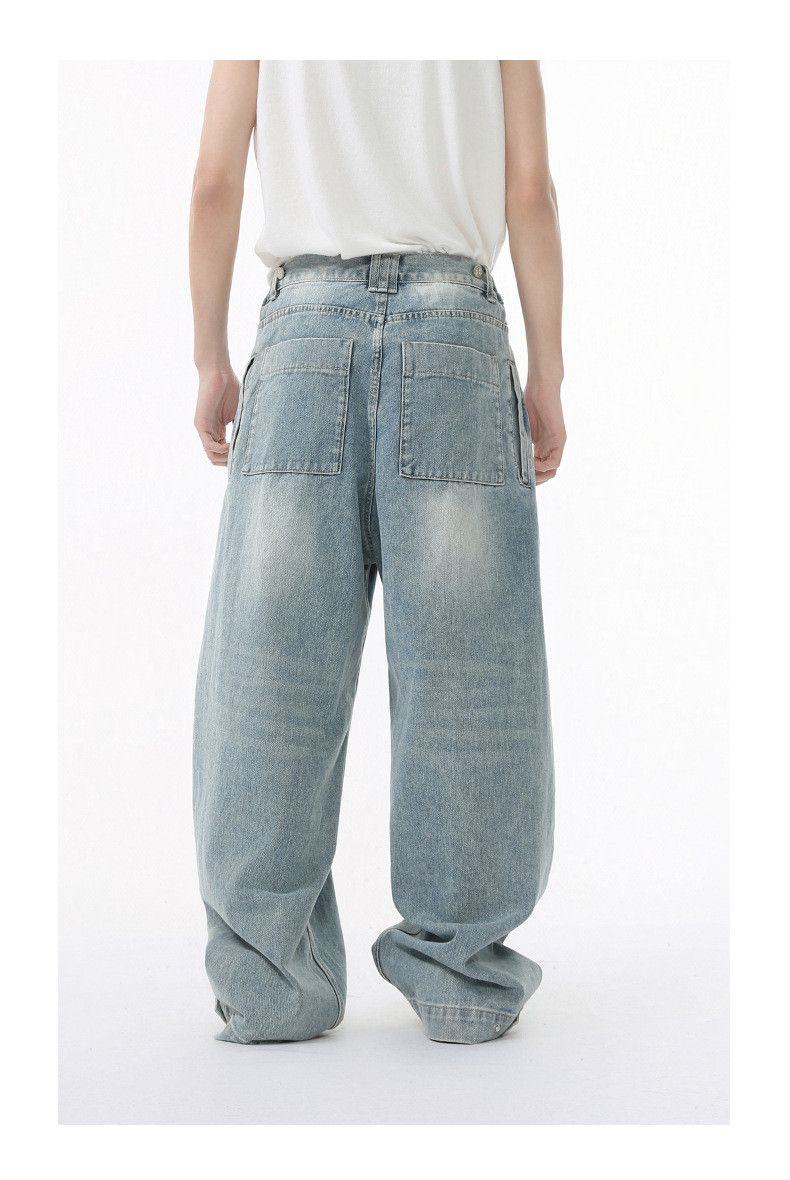 Vintage Men's Japanese-Style Retro Straight-Leg Wide-Leg Jeans Size US 32 / EU 48 - 5 Thumbnail