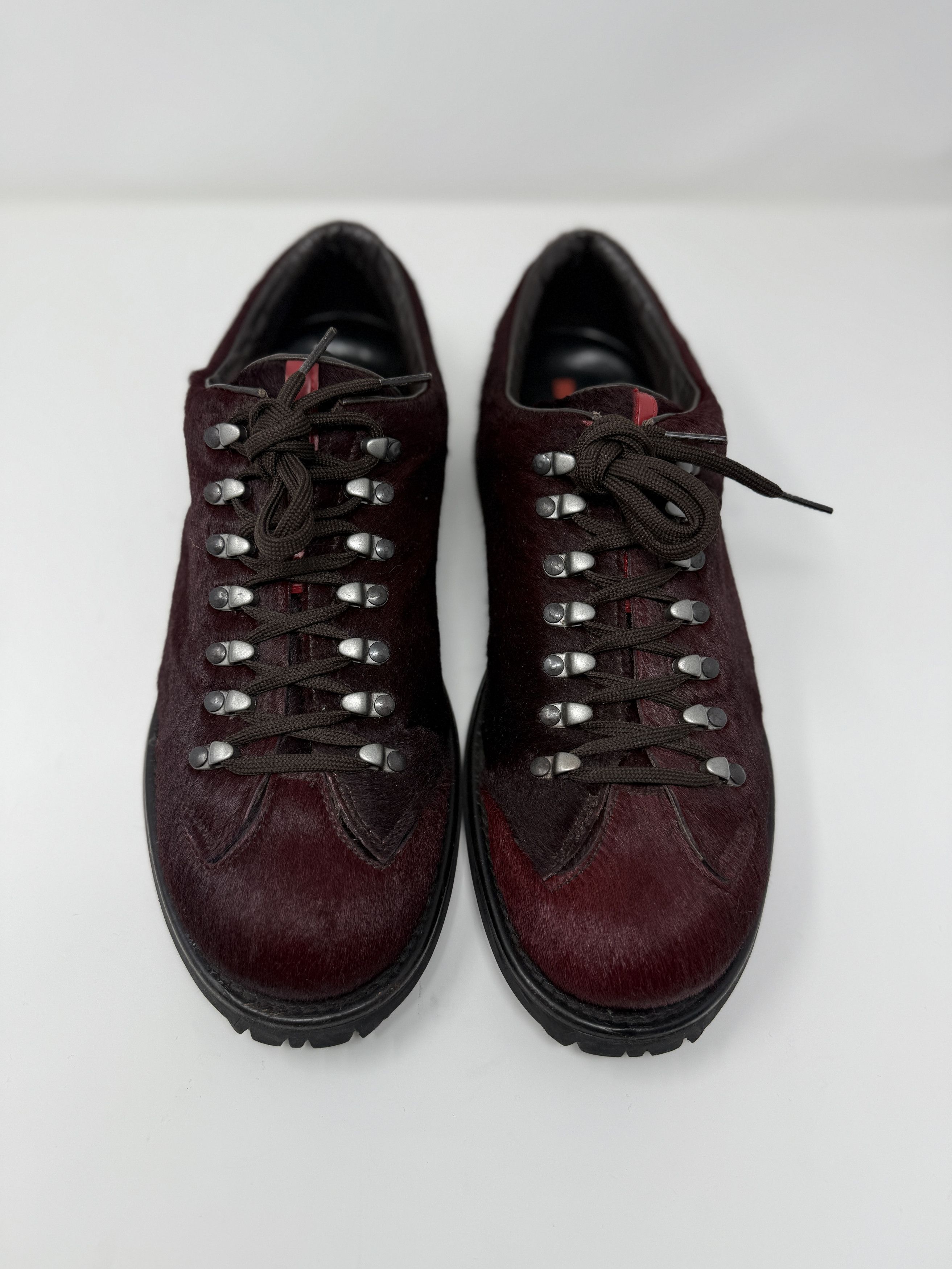 Prada Prada Linea Rossa Vintage Pony Hair Sport Boot Rich Burgundy Size US 9.5 / EU 42-43 - 1 Thumbnail