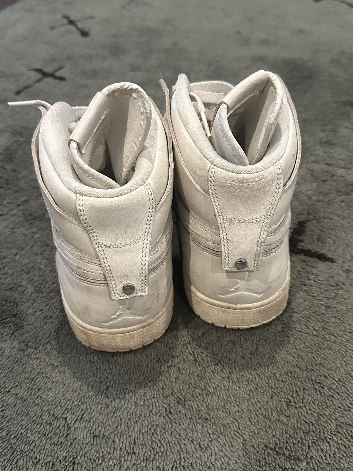 Comme des Garcons × Nike Comme des Garçons x Air Jordan 1 Retro Strap High 'White' Size US 11 / EU 44 - 4 Thumbnail